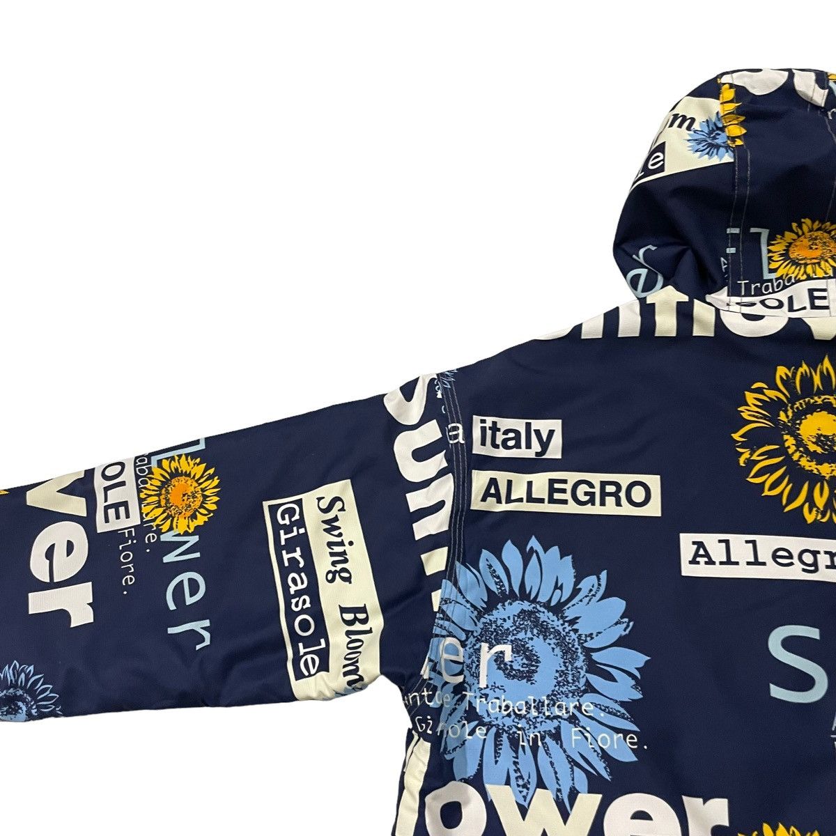 Ellesse Vintage 90’s Ellesse Sunflower Fullprint Reversible Jacket Size US M / EU 48-50 / 2 - 15 Thumbnail