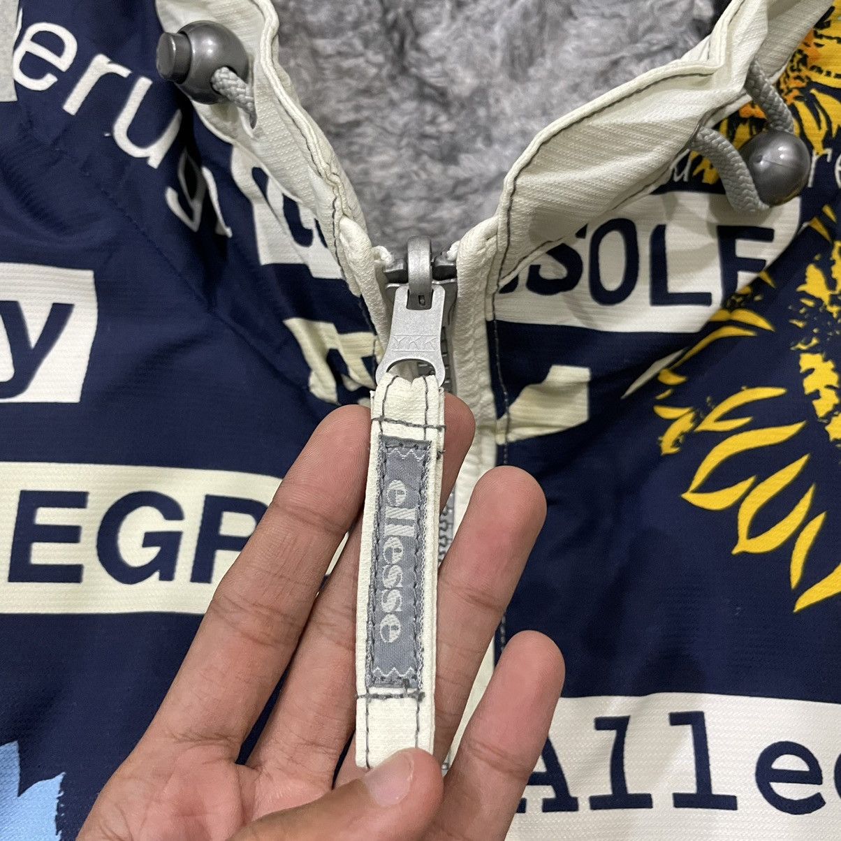 Ellesse Vintage 90’s Ellesse Sunflower Fullprint Reversible Jacket Size US M / EU 48-50 / 2 - 10 Thumbnail