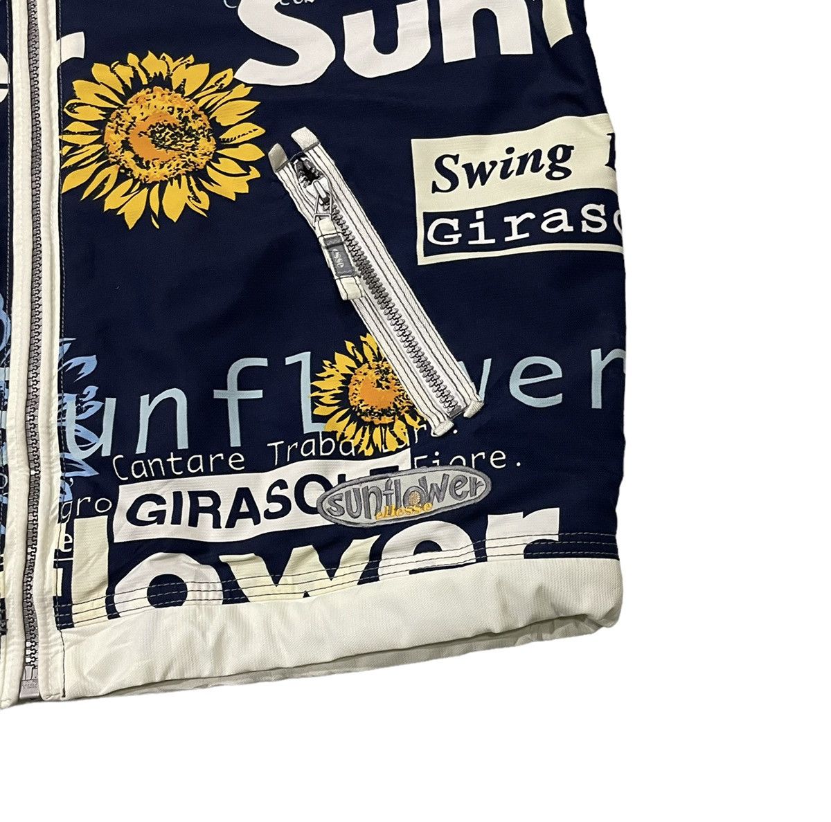 Ellesse Vintage 90’s Ellesse Sunflower Fullprint Reversible Jacket Size US M / EU 48-50 / 2 - 3 Thumbnail