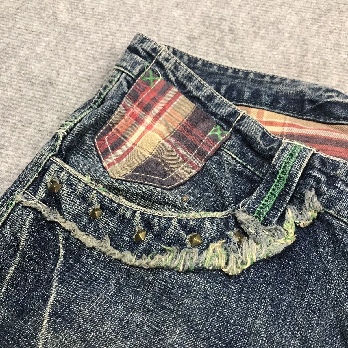 Japanese Brand BAGGY💥KISSMARK JAPAN DISTRESSED DENIM JEANS PANTS Size US 34 / EU 50 - 16 Thumbnail