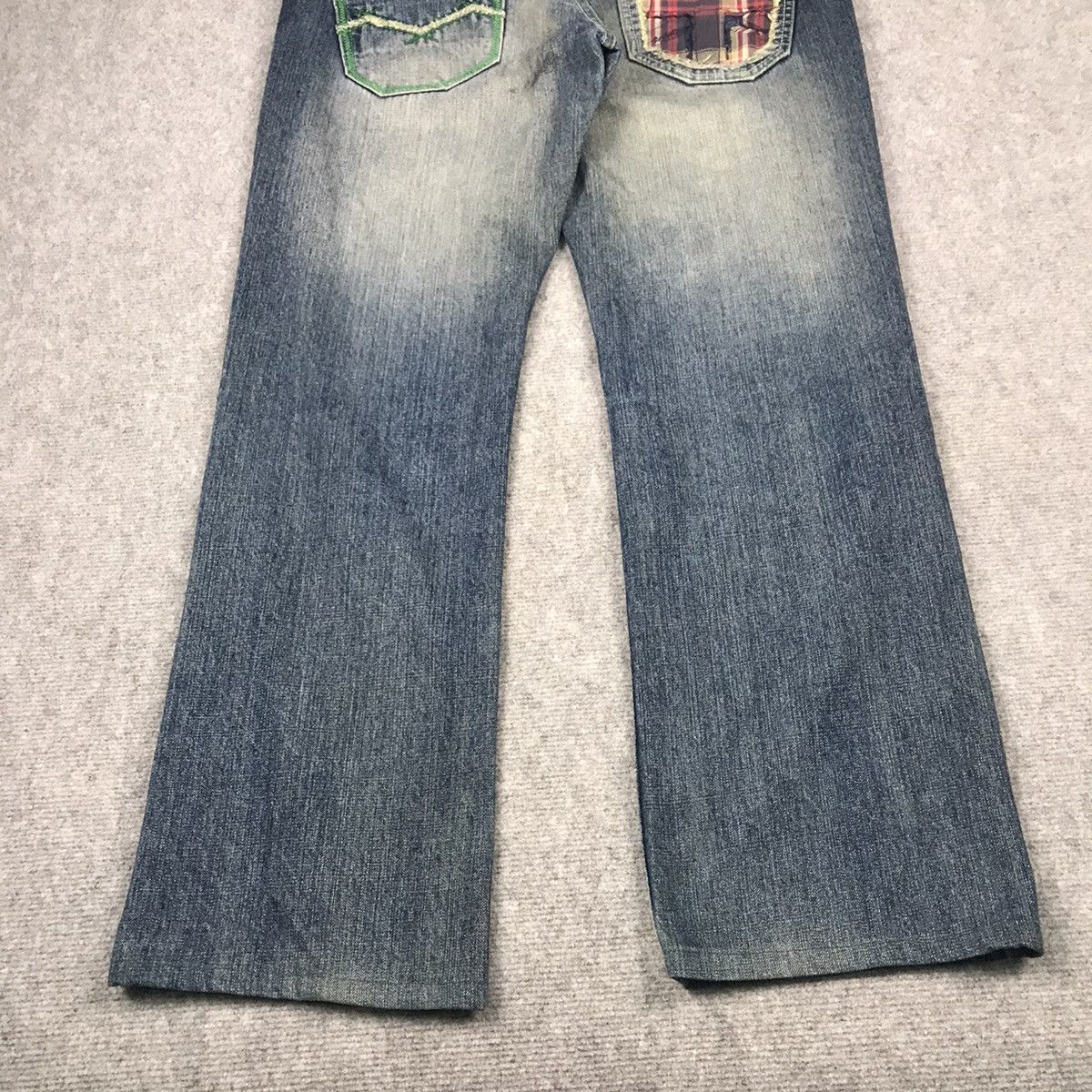 Japanese Brand BAGGY💥KISSMARK JAPAN DISTRESSED DENIM JEANS PANTS Size US 34 / EU 50 - 7 Thumbnail