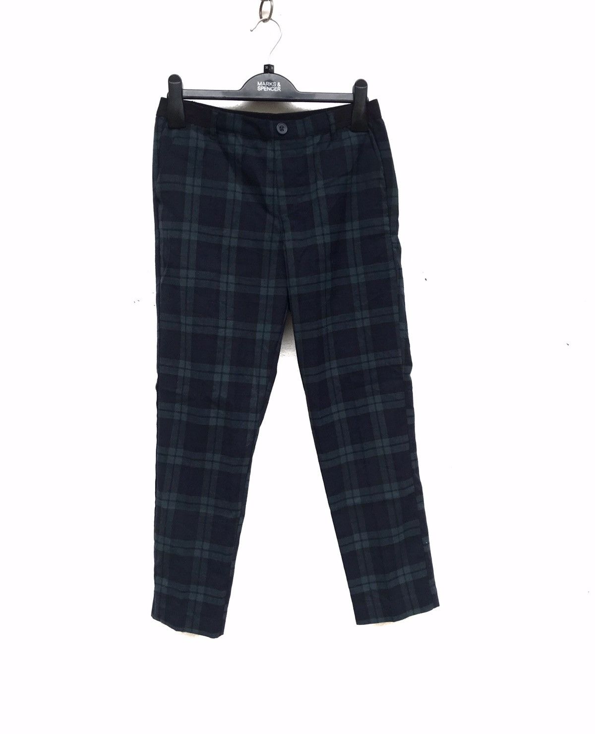 Japanese Brand 🔥Navy Check Casual Pants Size US 28 / EU 44 - 1 Thumbnail