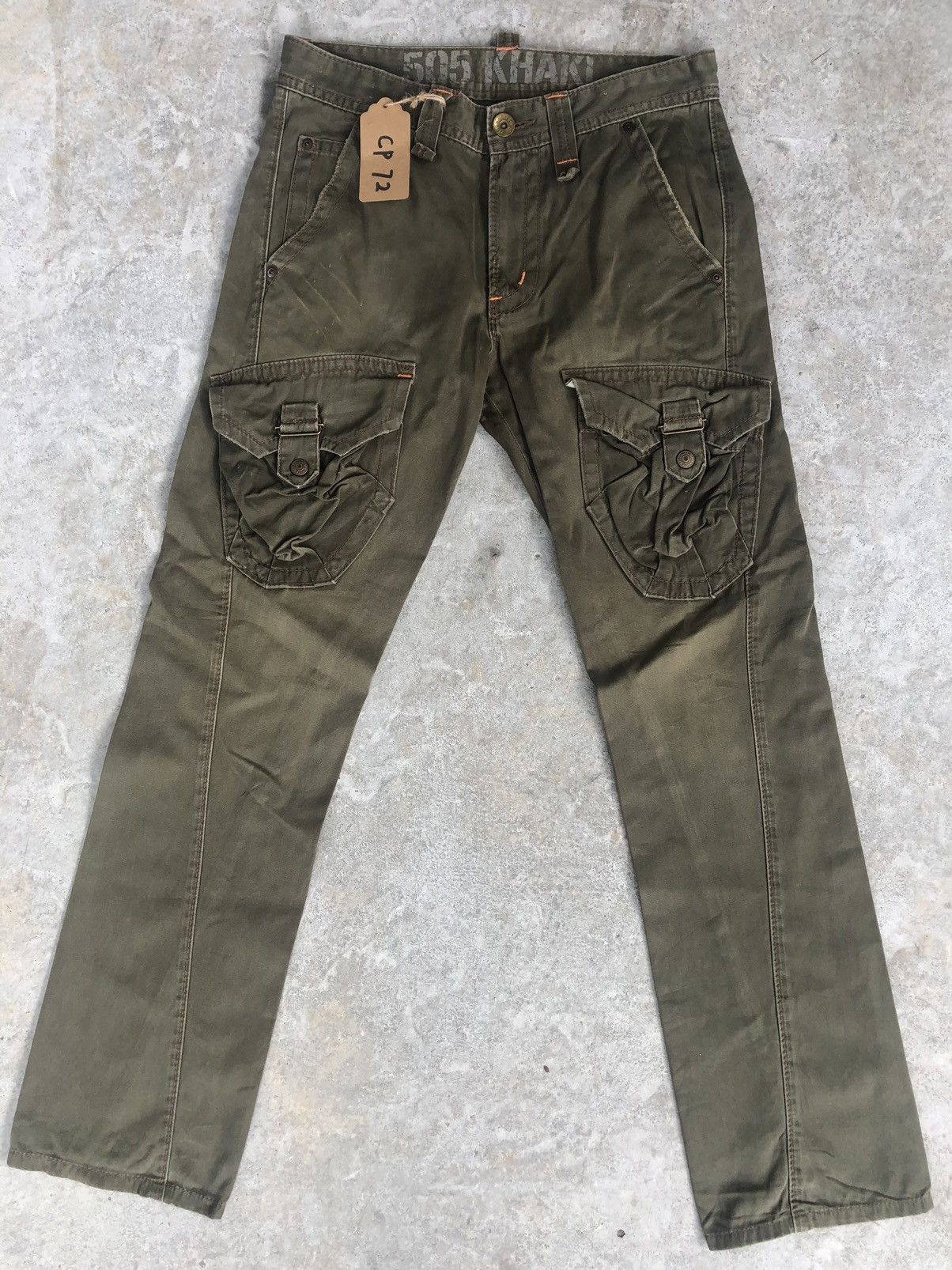 Edwin Edwin 505 Khaki Cargo Pants Tactical Multipocket Size US 30 / EU 46 - 1 Thumbnail