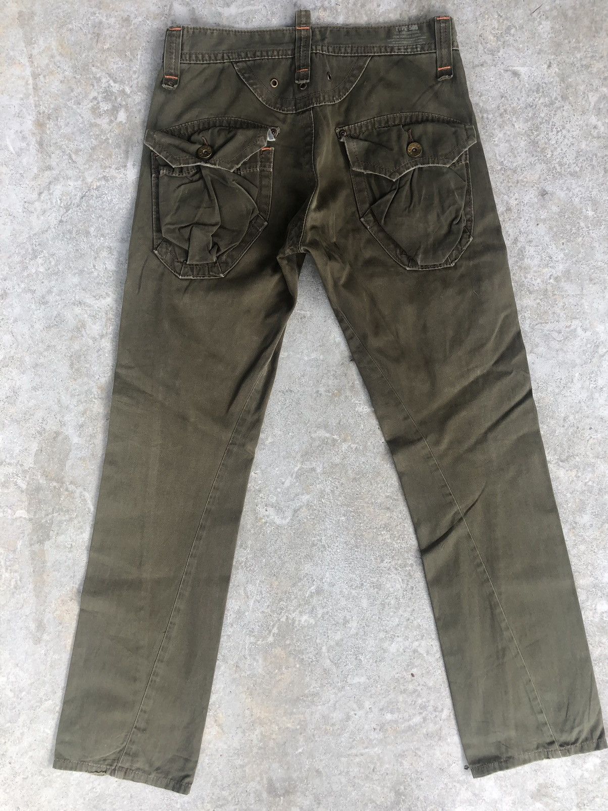Edwin Edwin 505 Khaki Cargo Pants Tactical Multipocket Size US 30 / EU 46 - 2 Thumbnail
