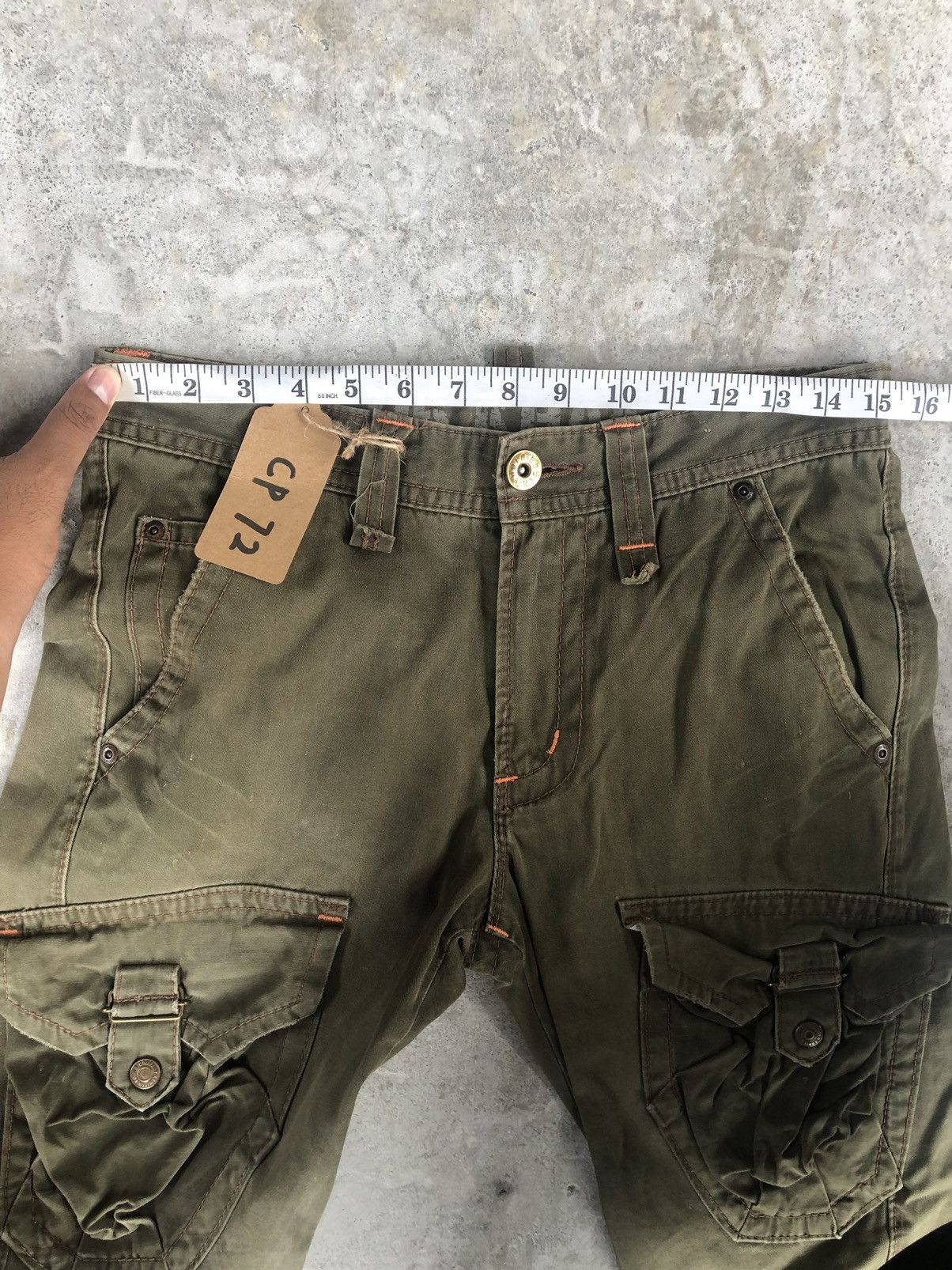 Edwin Edwin 505 Khaki Cargo Pants Tactical Multipocket Size US 30 / EU 46 - 20 Thumbnail