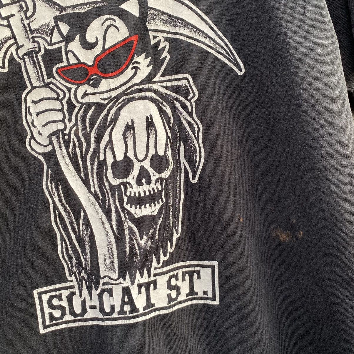 Japanese Brand Thrashed Faded Vintage Y2K Cream Soda ERD GRUNGE TEE Size US M / EU 48-50 / 2 - 6 Thumbnail