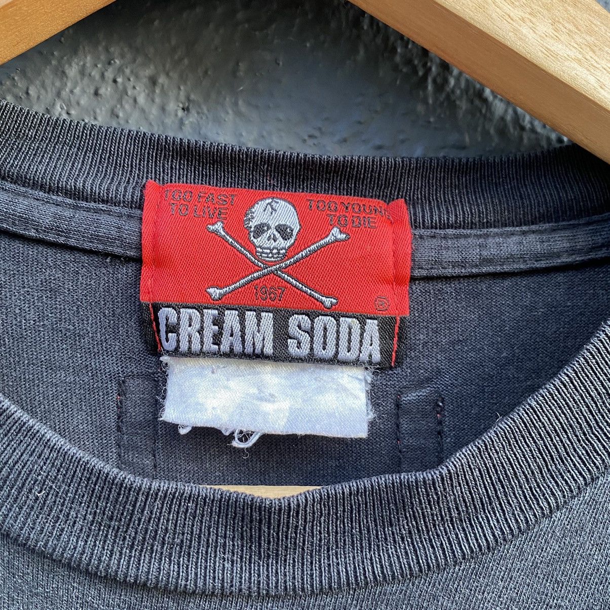 Japanese Brand Thrashed Faded Vintage Y2K Cream Soda ERD GRUNGE TEE Size US M / EU 48-50 / 2 - 4 Thumbnail