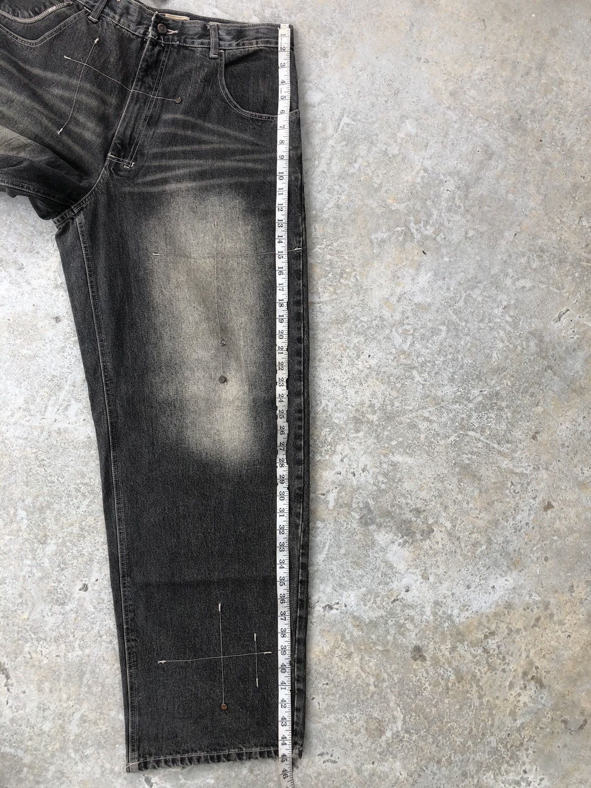 Pelle Pelle Pelle Pelle Distressed Denim hip hop Baggy Jeans Size US 36 / EU 52 - 17 Thumbnail