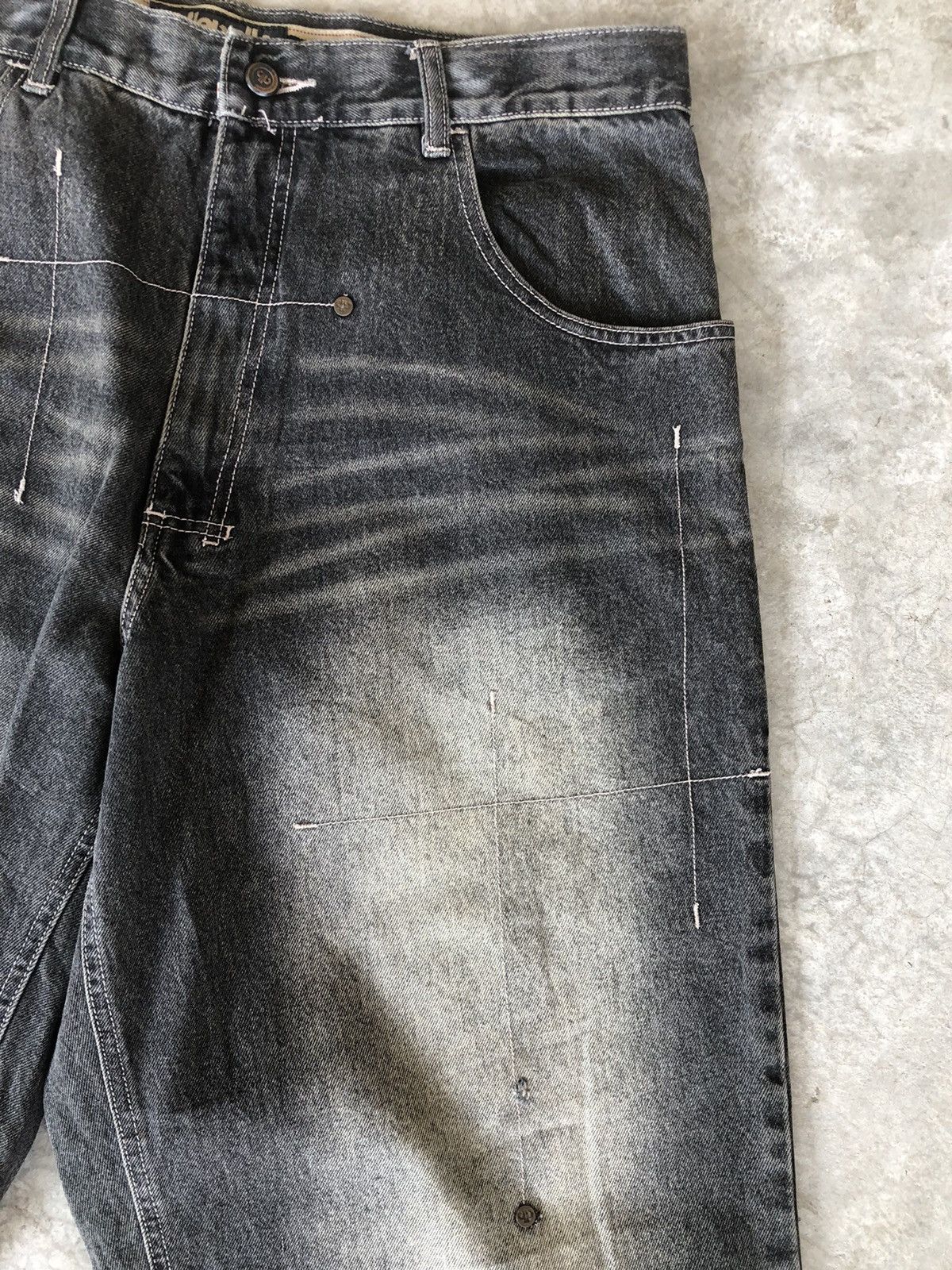 Pelle Pelle Pelle Pelle Distressed Denim hip hop Baggy Jeans Size US 36 / EU 52 - 4 Thumbnail
