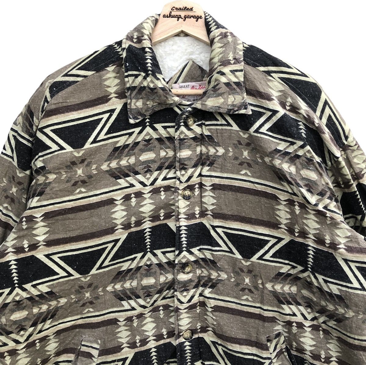 Other Oversized Great Britain Navajo Wool Button Up Jacket Size US XL / EU 56 / 4 - 2 Thumbnail