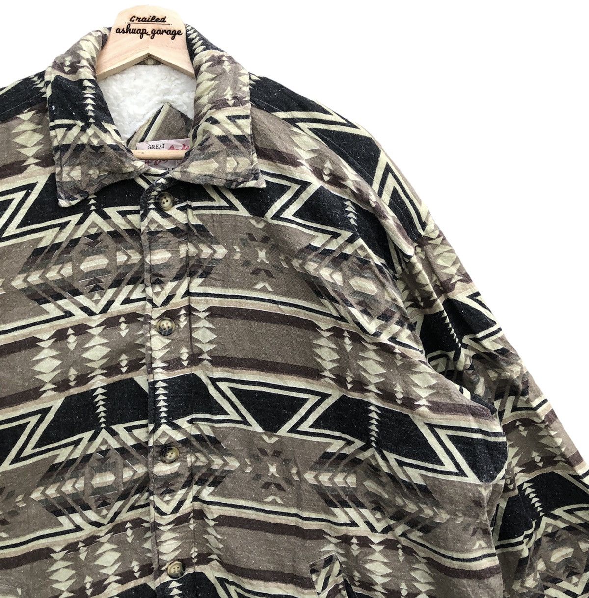 Other Oversized Great Britain Navajo Wool Button Up Jacket Size US XL / EU 56 / 4 - 3 Thumbnail