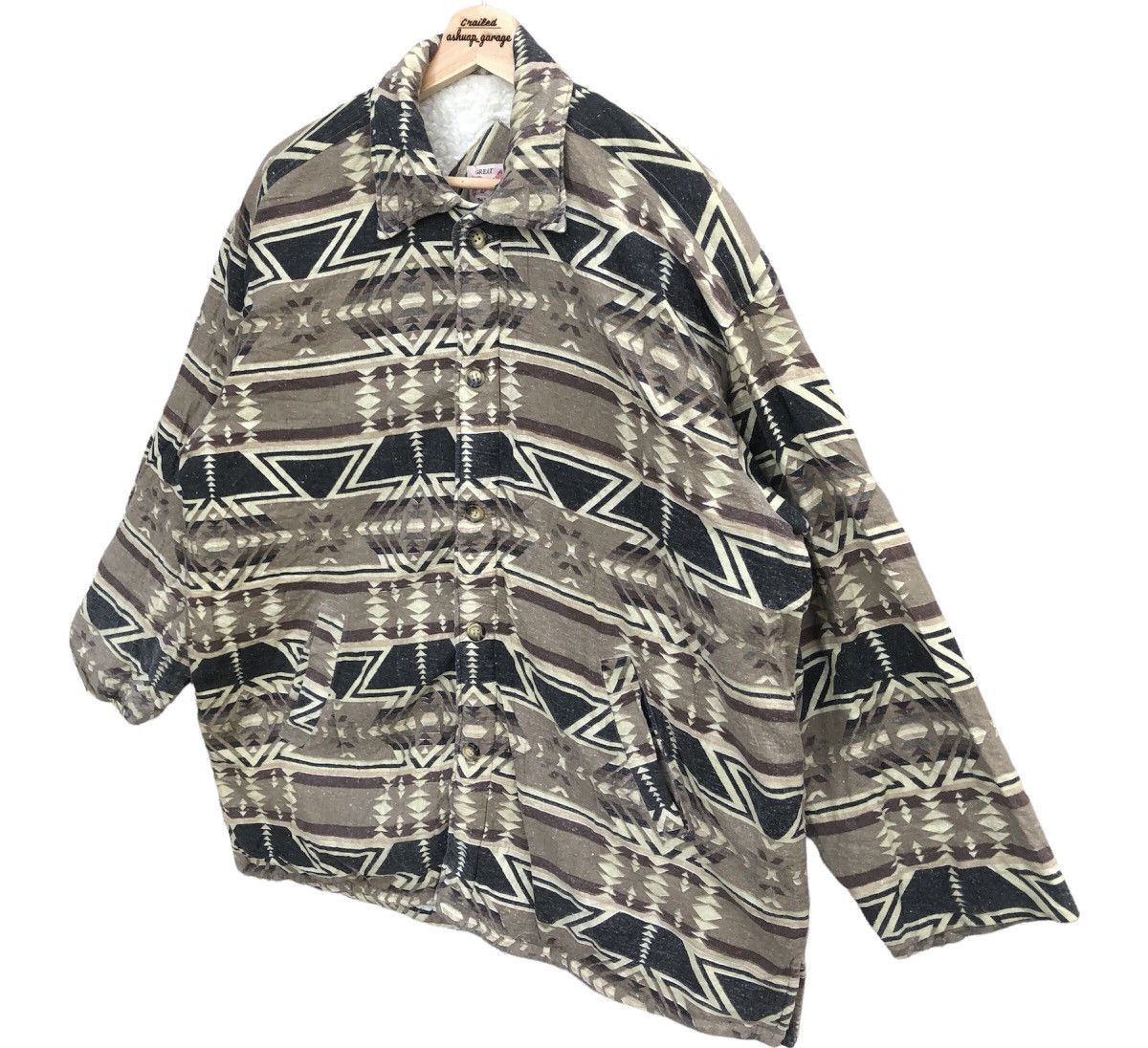 Other Oversized Great Britain Navajo Wool Button Up Jacket Size US XL / EU 56 / 4 - 5 Thumbnail