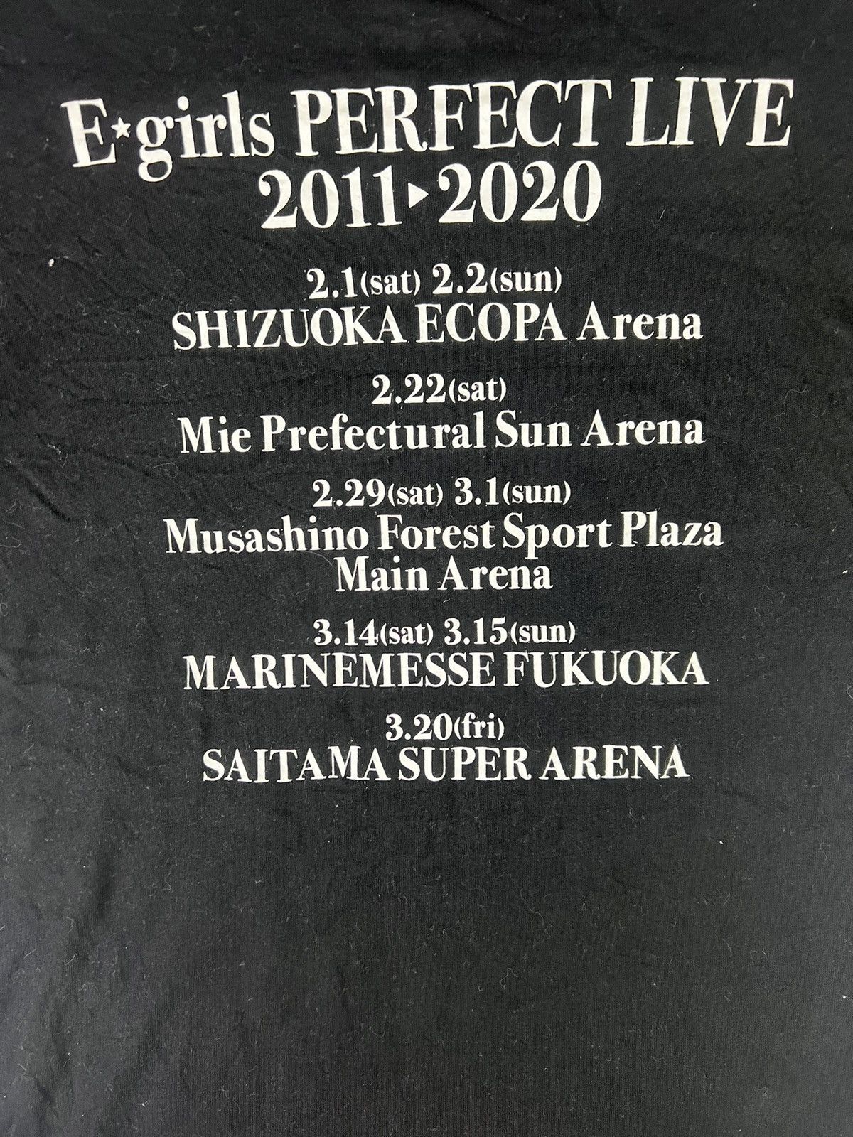 Band Tees × Japanese Brand E girls PERFECT LIVE 2011-2020 TSHIRT Size US L / EU 52-54 / 3 - 4 Thumbnail