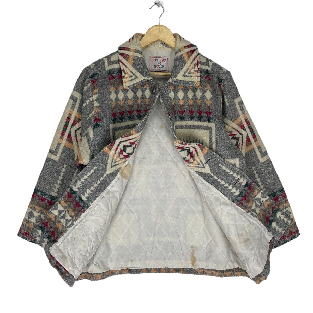 Japanese Brand × Native ❄️PATIENT HOUSE Navajo Wool Button Jacket Like Chimayo Size US M / EU 48-50 / 2 - 8 Thumbnail