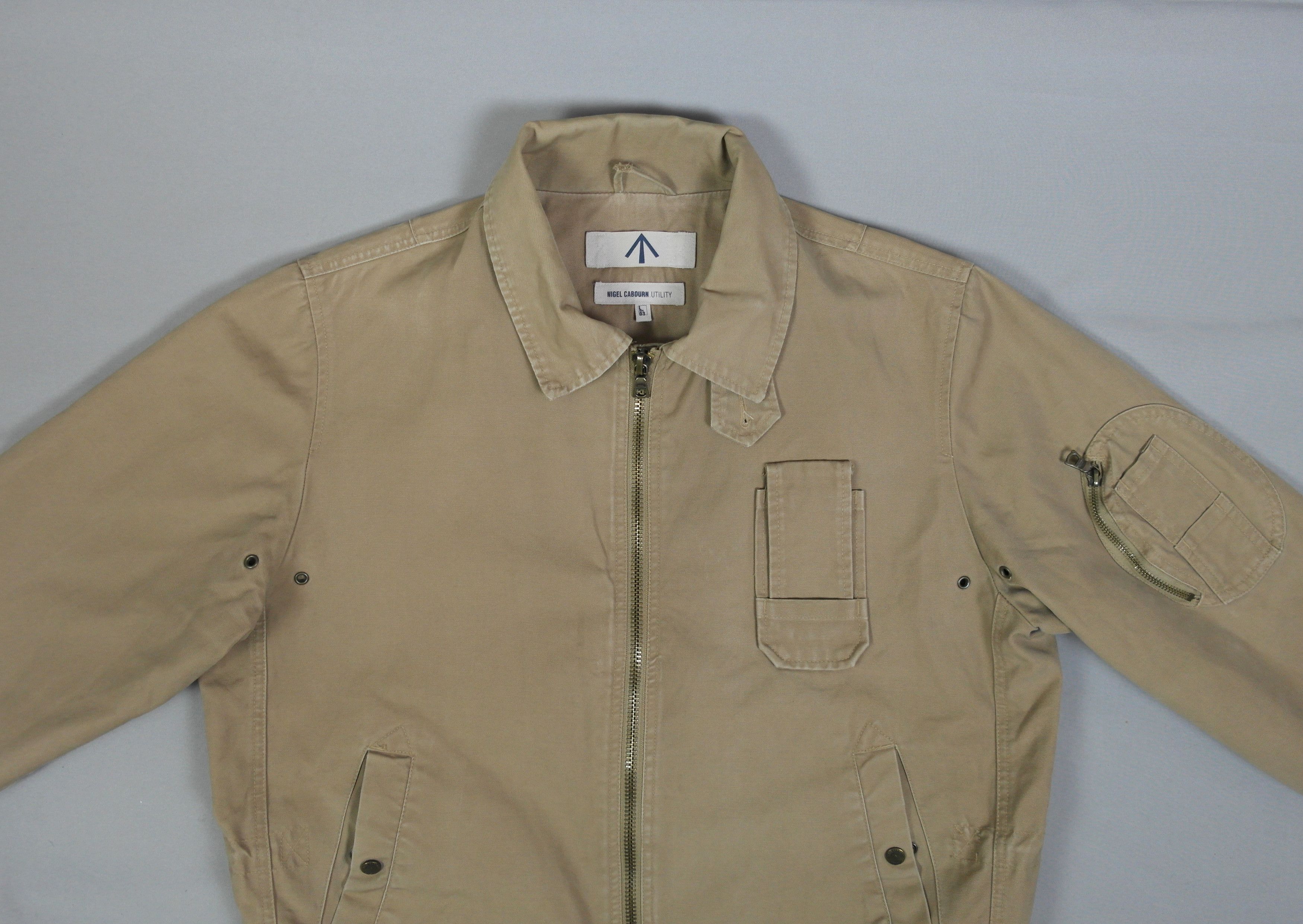 Nigel Cabourn Nigel Cabourn Utility Military Bomber Jacket Size US L / EU 52-54 / 3 - 3 Thumbnail