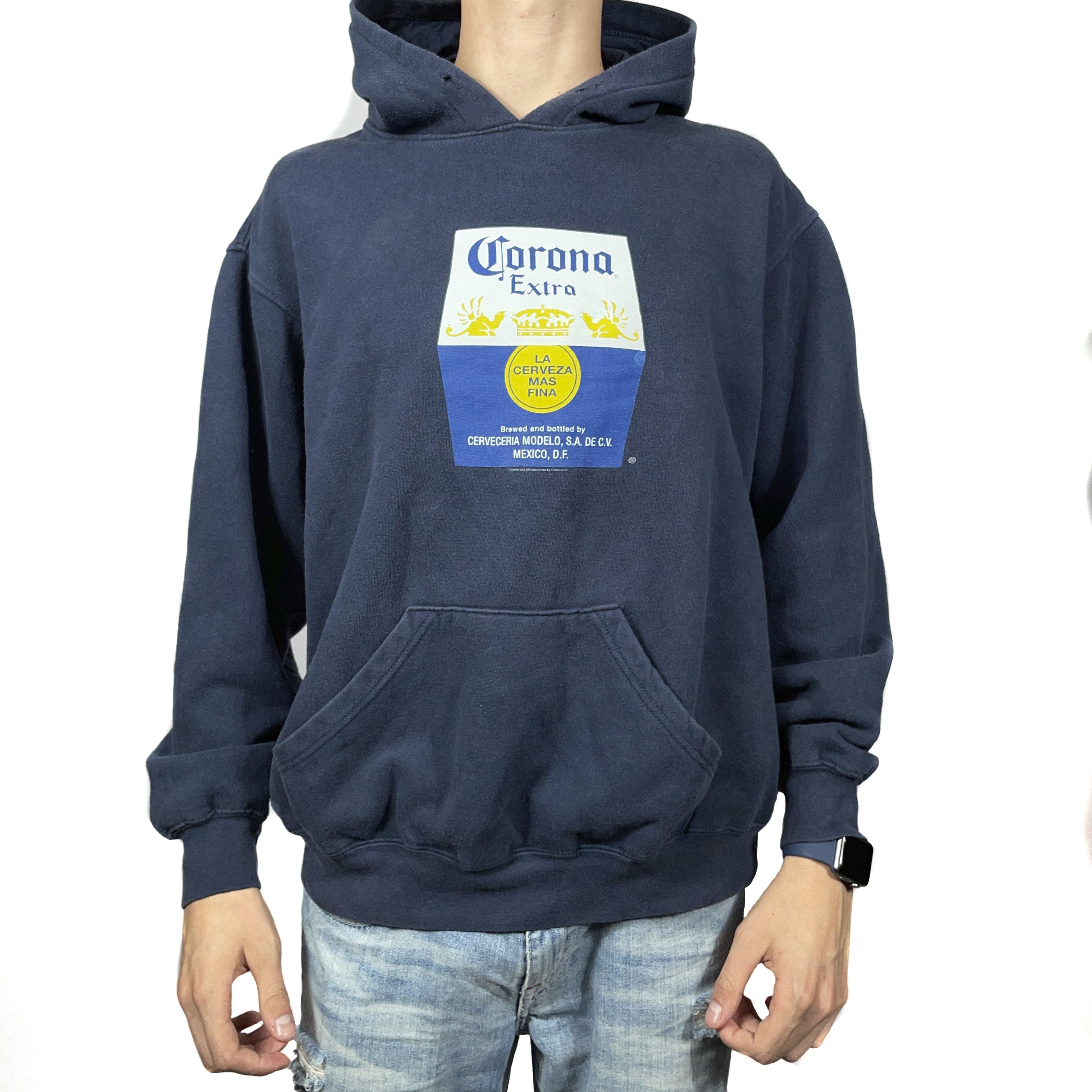 Vintage Vintge Merch Corona Extra 1995 buggy hoodie Size US XL / EU 56 / 4 - 1 Thumbnail