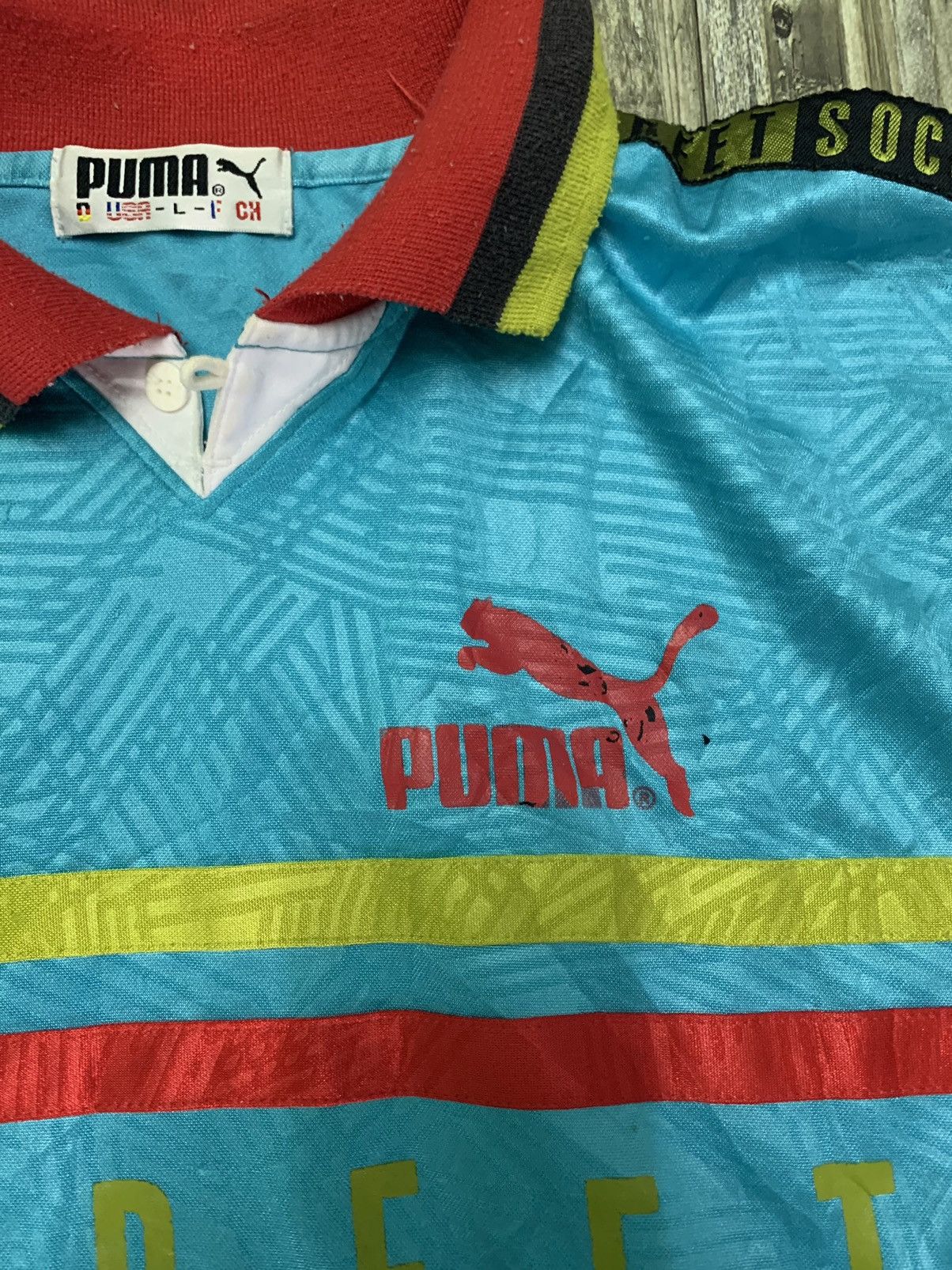 Puma Nice Street Soccer Art Puma Vintage Jersey Size US L / EU 52-54 / 3 - 4 Thumbnail