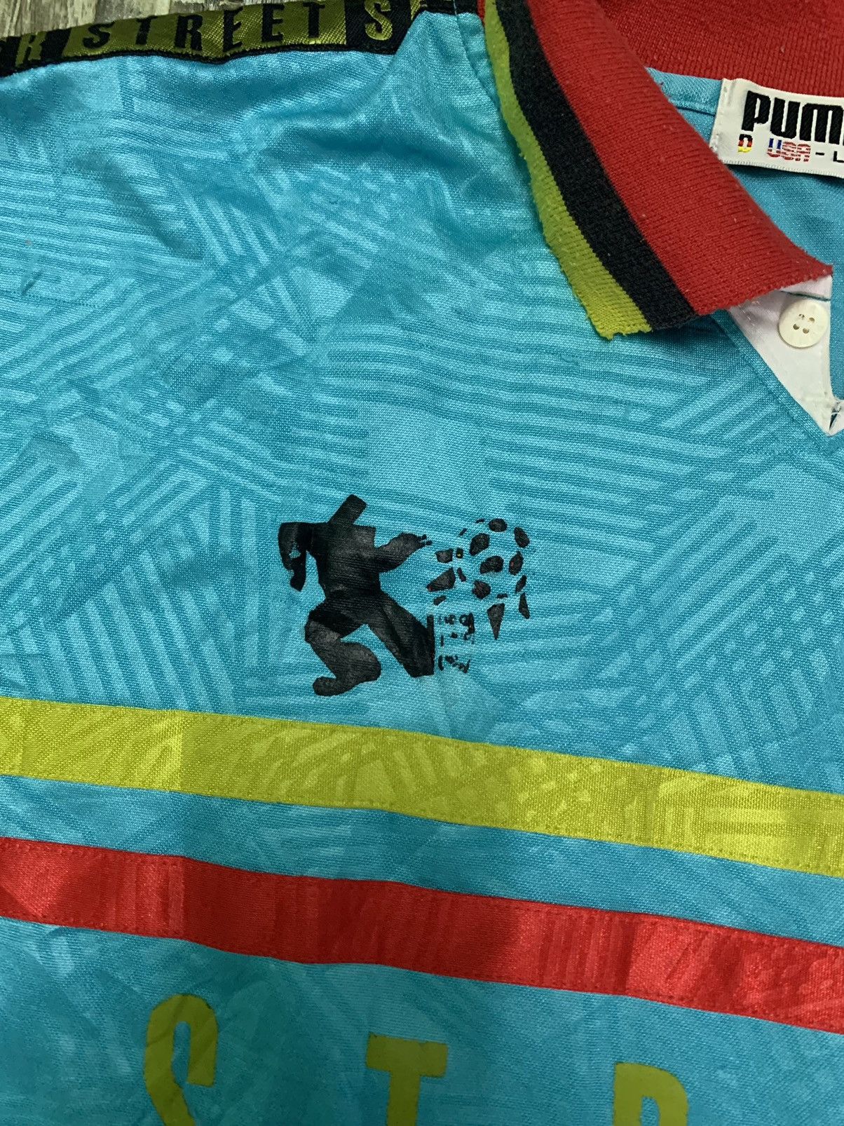 Puma Nice Street Soccer Art Puma Vintage Jersey Size US L / EU 52-54 / 3 - 3 Thumbnail