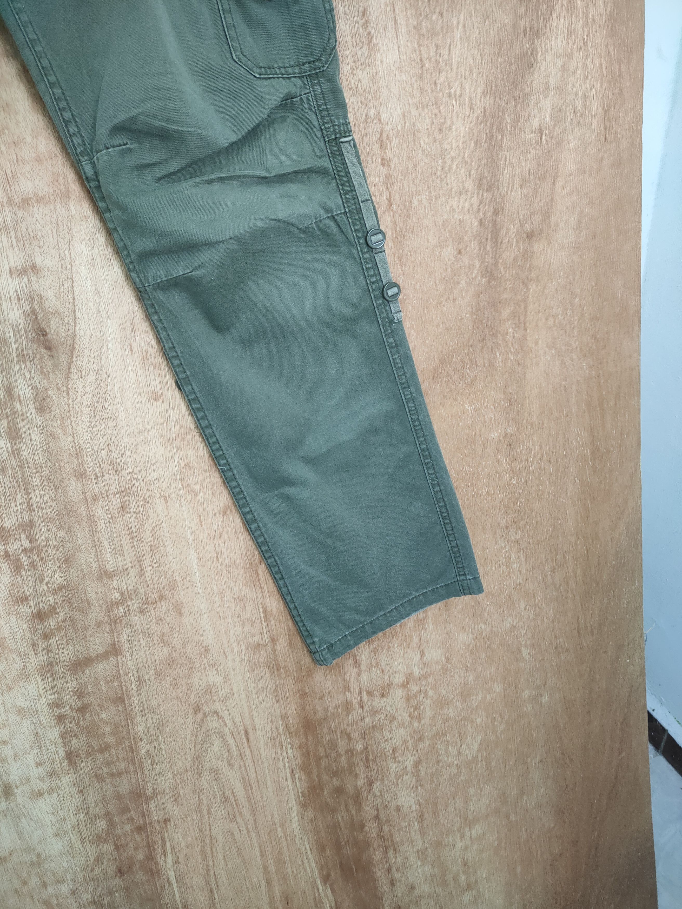 Japanese Brand × Vintage VINTAGE FADED GREEN CARGO PANTS Size US 34 / EU 50 - 13 Thumbnail