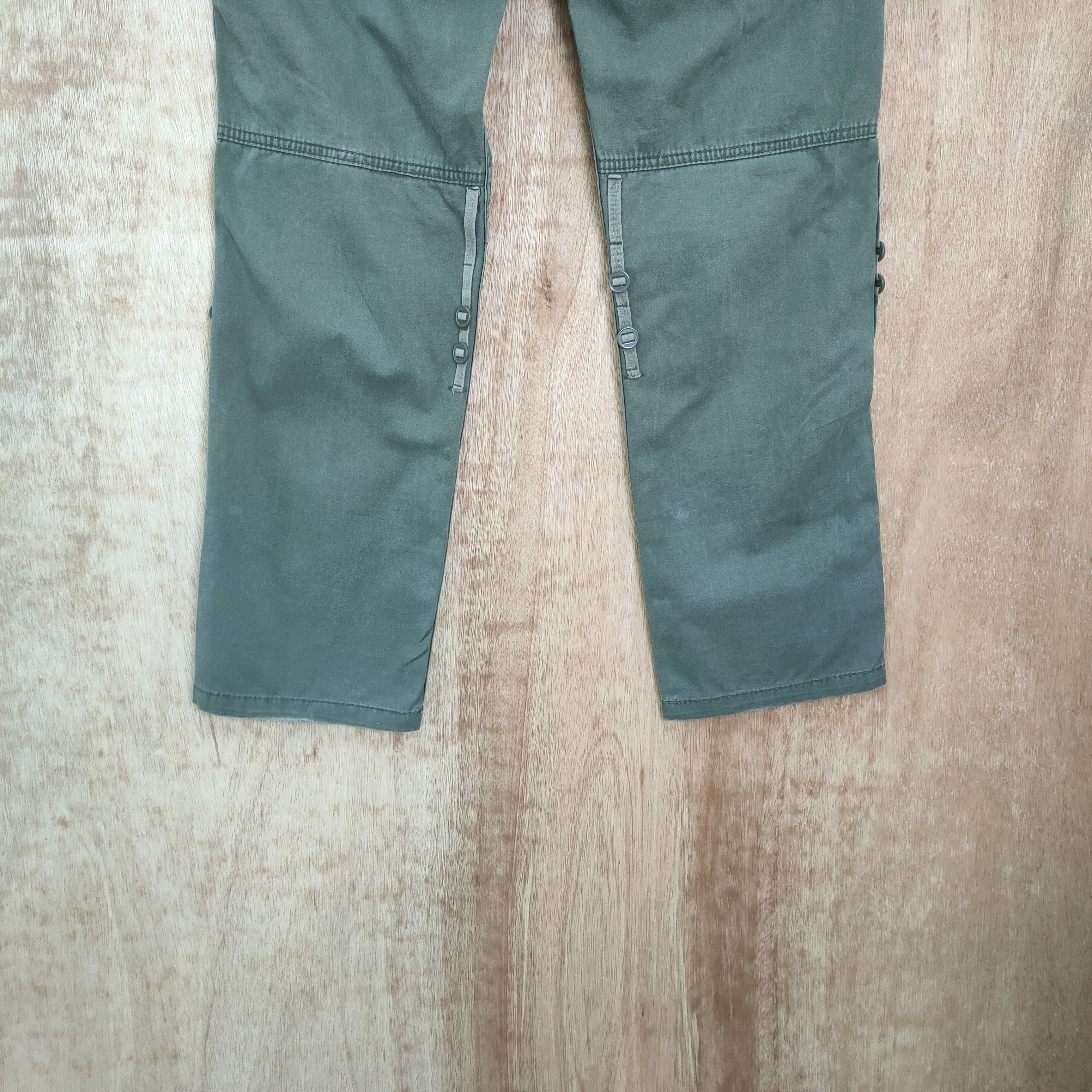 Japanese Brand × Vintage VINTAGE FADED GREEN CARGO PANTS Size US 34 / EU 50 - 10 Thumbnail