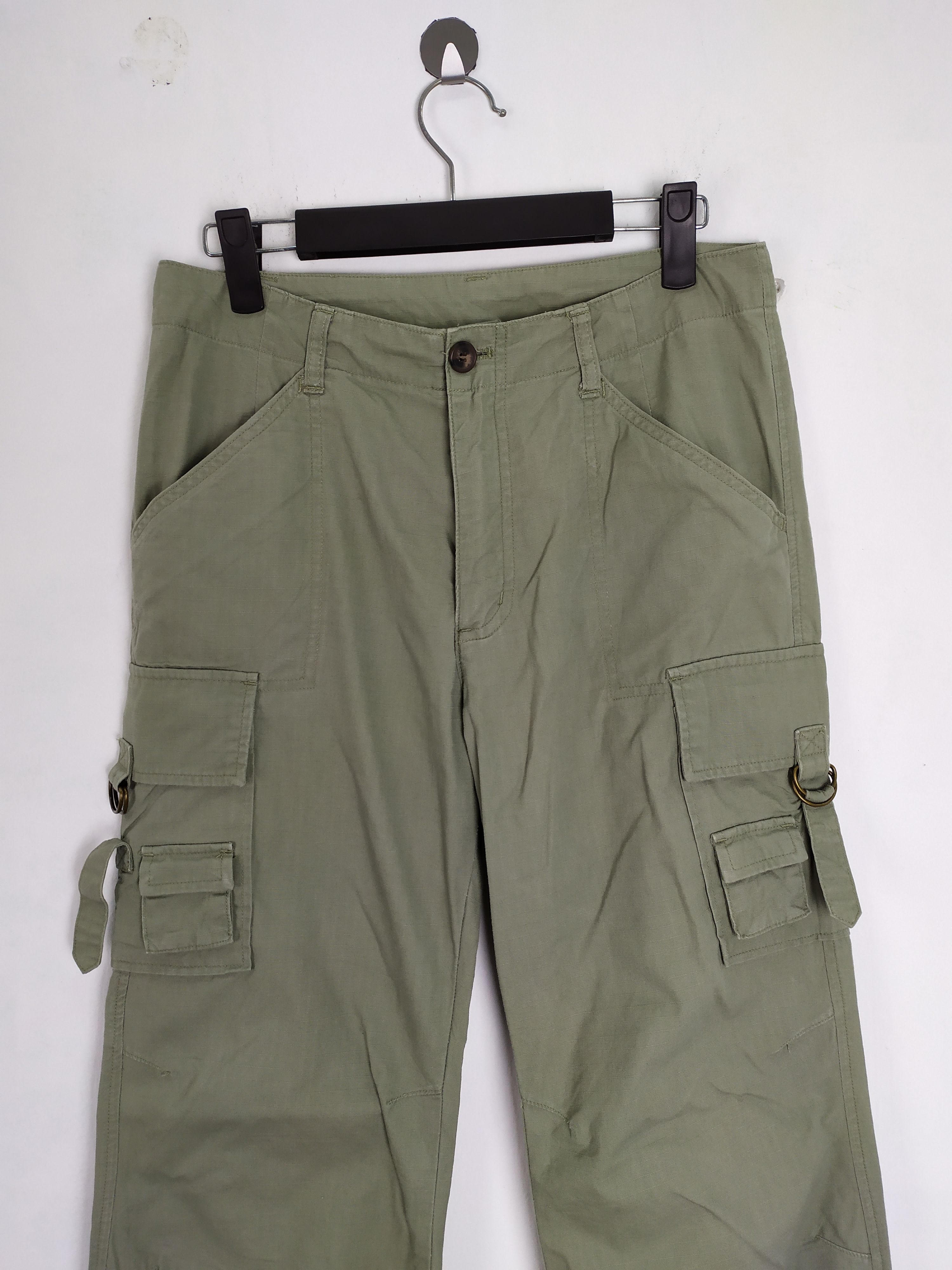 Japanese Brand × Vintage JAPANESE BRAND RIPTOP VINTAGE STYLE FLARE CARGO PANTS Size US 28 / EU 44 - 3 Thumbnail