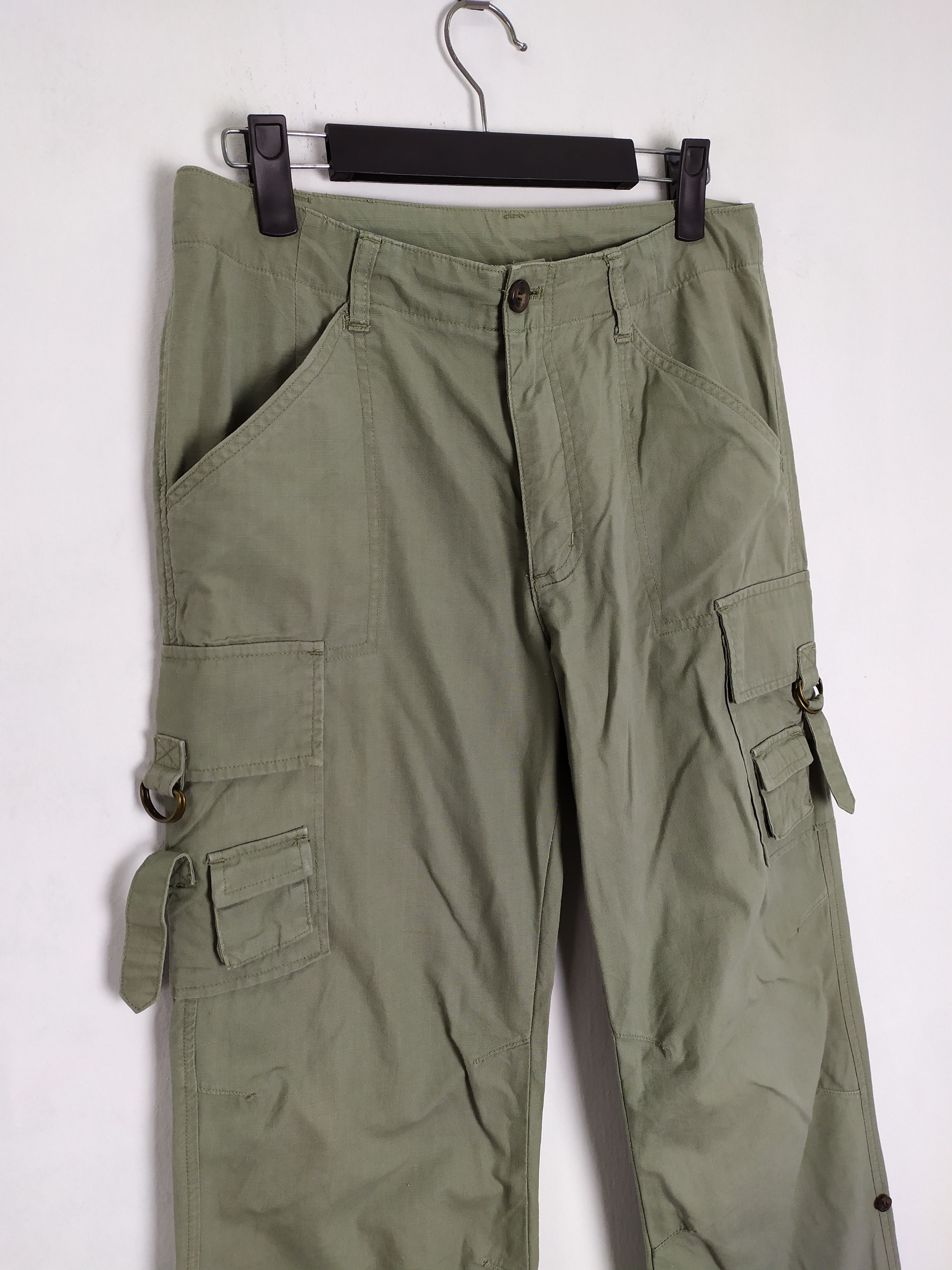 Japanese Brand × Vintage JAPANESE BRAND RIPTOP VINTAGE STYLE FLARE CARGO PANTS Size US 28 / EU 44 - 4 Thumbnail