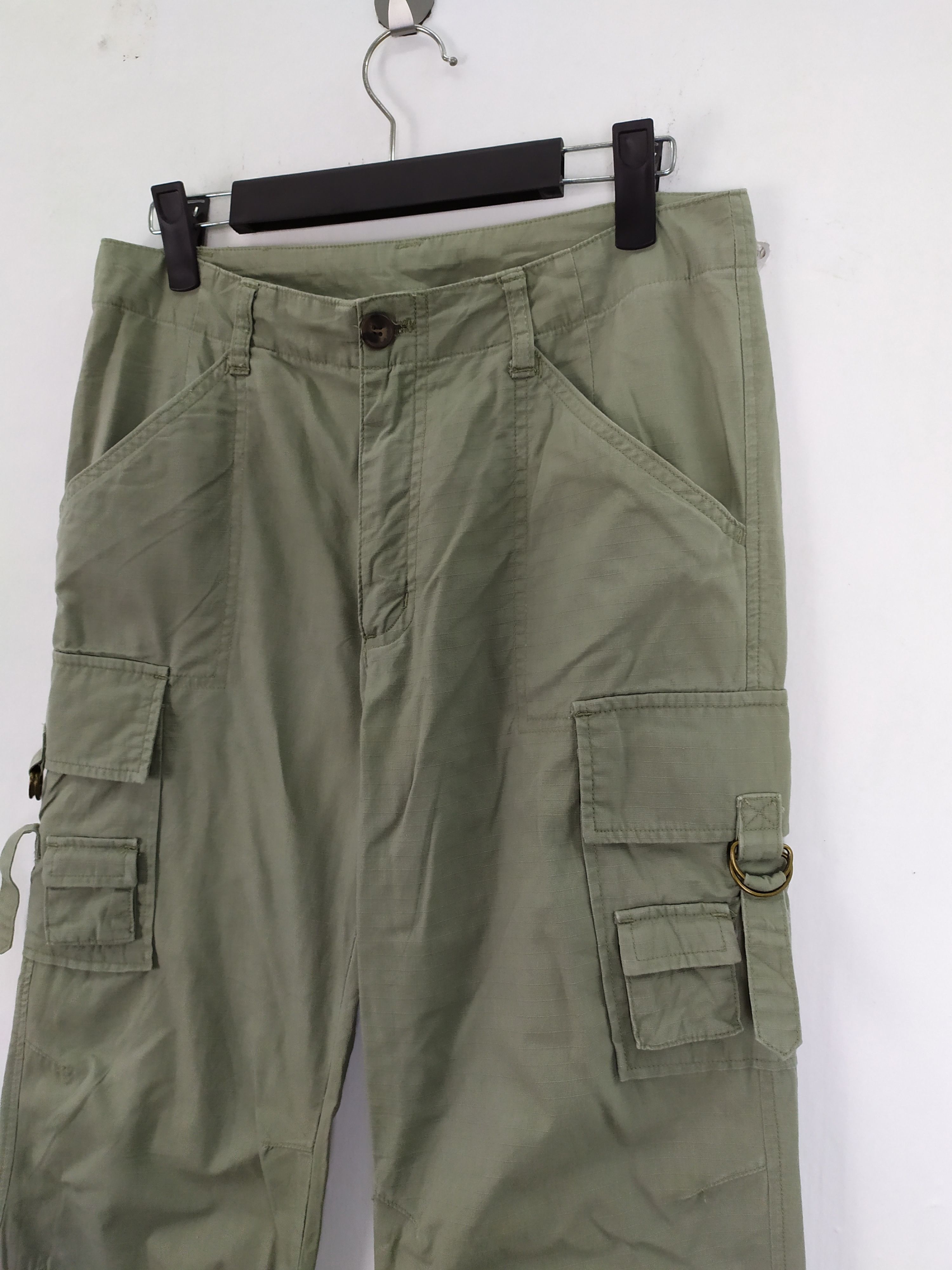 Japanese Brand × Vintage JAPANESE BRAND RIPTOP VINTAGE STYLE FLARE CARGO PANTS Size US 28 / EU 44 - 5 Thumbnail
