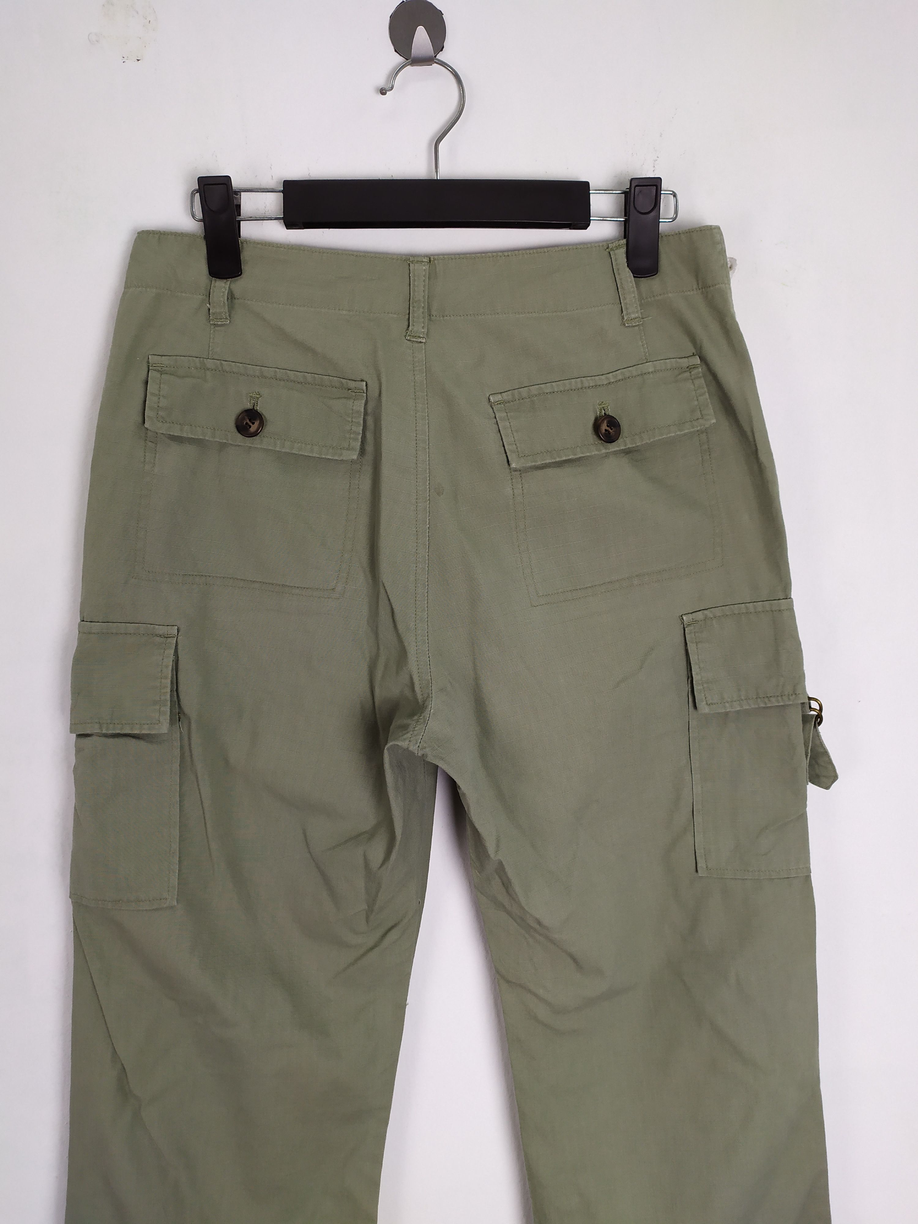 Japanese Brand × Vintage JAPANESE BRAND RIPTOP VINTAGE STYLE FLARE CARGO PANTS Size US 28 / EU 44 - 7 Thumbnail