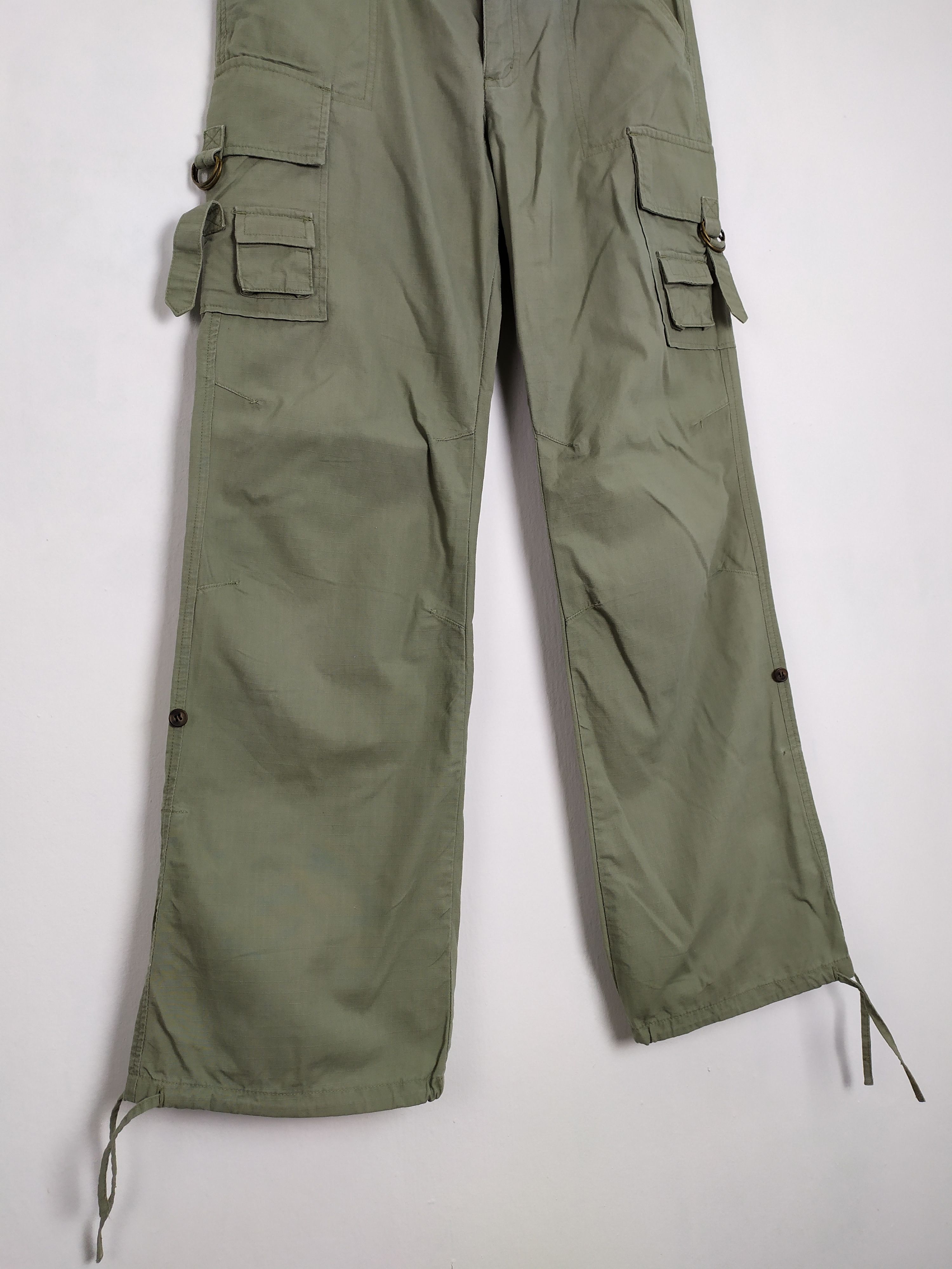 Japanese Brand × Vintage JAPANESE BRAND RIPTOP VINTAGE STYLE FLARE CARGO PANTS Size US 28 / EU 44 - 2 Thumbnail