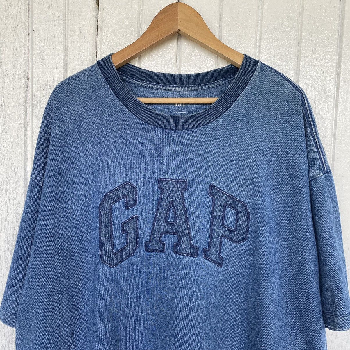 Gap FADED GAP DYED WITH INDIGO OVERSIZED ERD GRUNGE TEE Size US XL / EU 56 / 4 - 2 Thumbnail