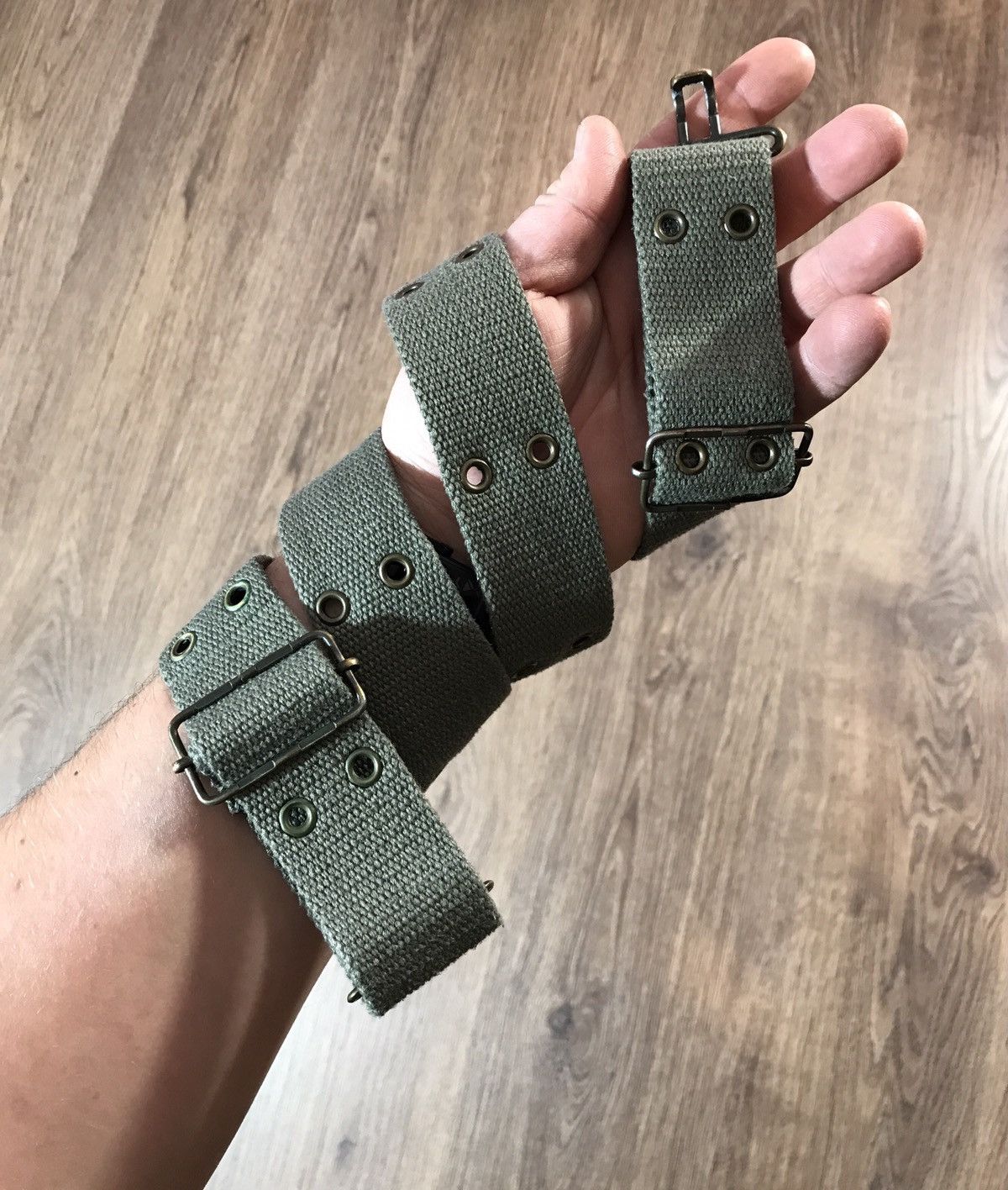 Vintage Vintage cotton Military Belt Size ONE SIZE - 1 Thumbnail