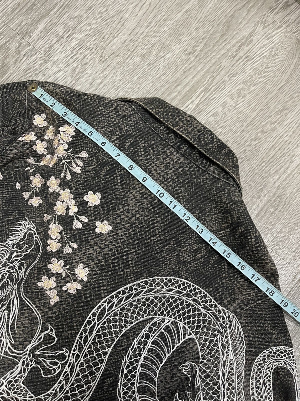 Japanese Brand × Vintage KARAKURI TAMASHI PHYTON DRAGON SAKURA WORK COVERALLS Size US L / EU 52-54 / 3 - 24 Thumbnail