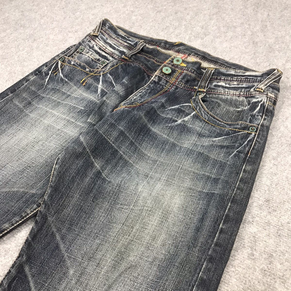 Japanese Brand BAGGY⚡️JAPANERS DENIM PANTS Size US 34 / EU 50 - 7 Thumbnail
