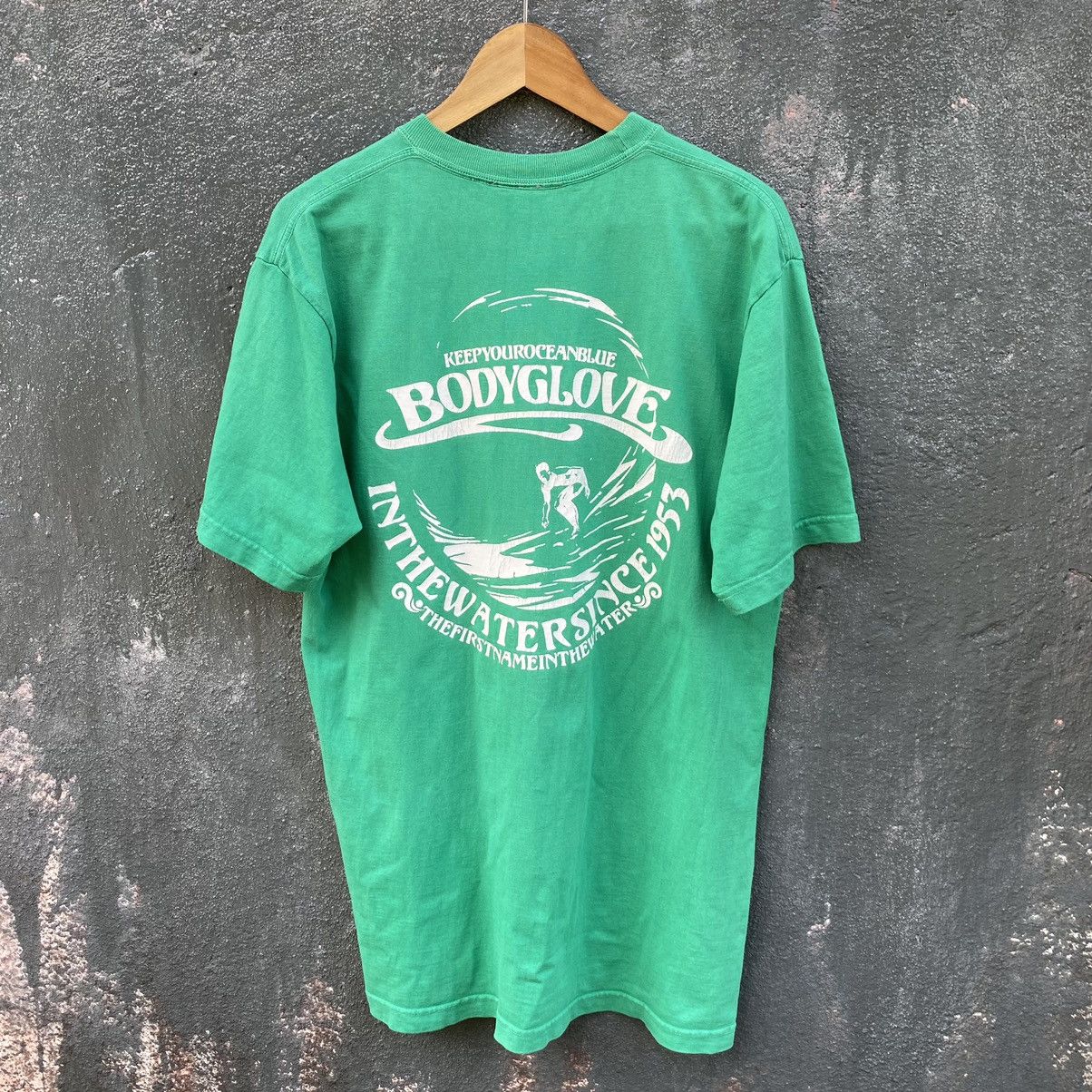 Body Glove 💥SICK💥 THRASHED FADED VINTAGE Y2K Body Glove SURF ERD TEE Size US L / EU 52-54 / 3 - 1 Thumbnail