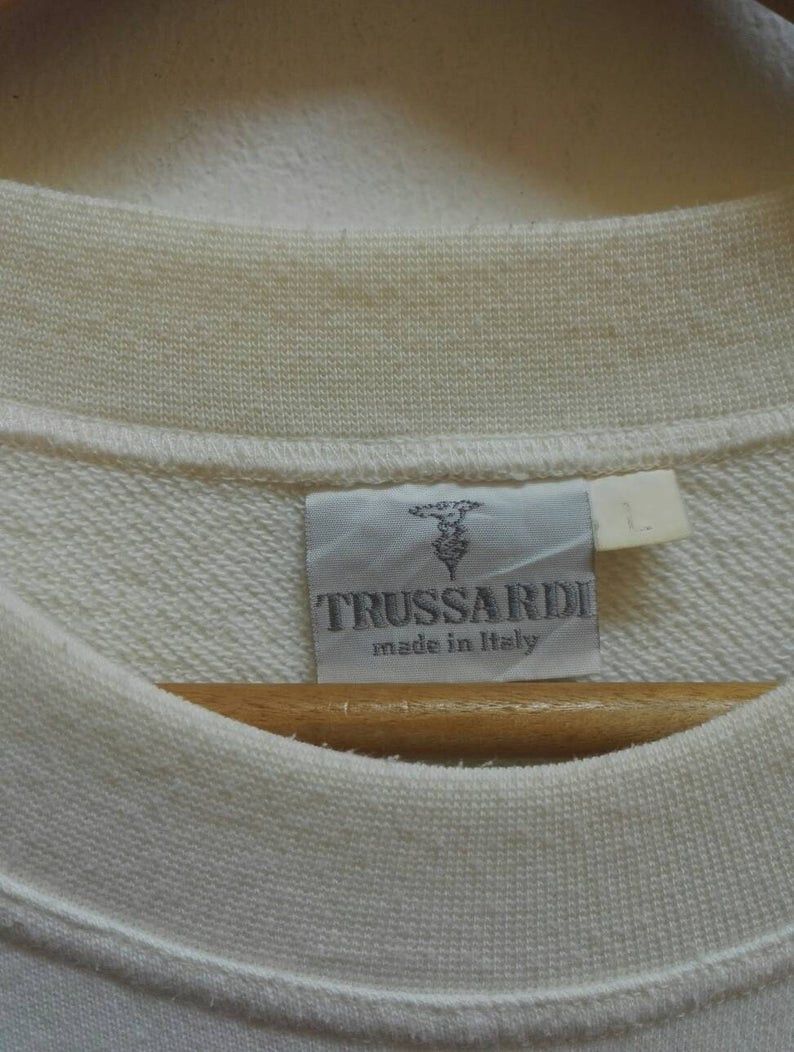 Trussardi Vintage TRUSSARDI embroidered Big Logo made in Italy(ss250) Size US L / EU 52-54 / 3 - 4 Thumbnail