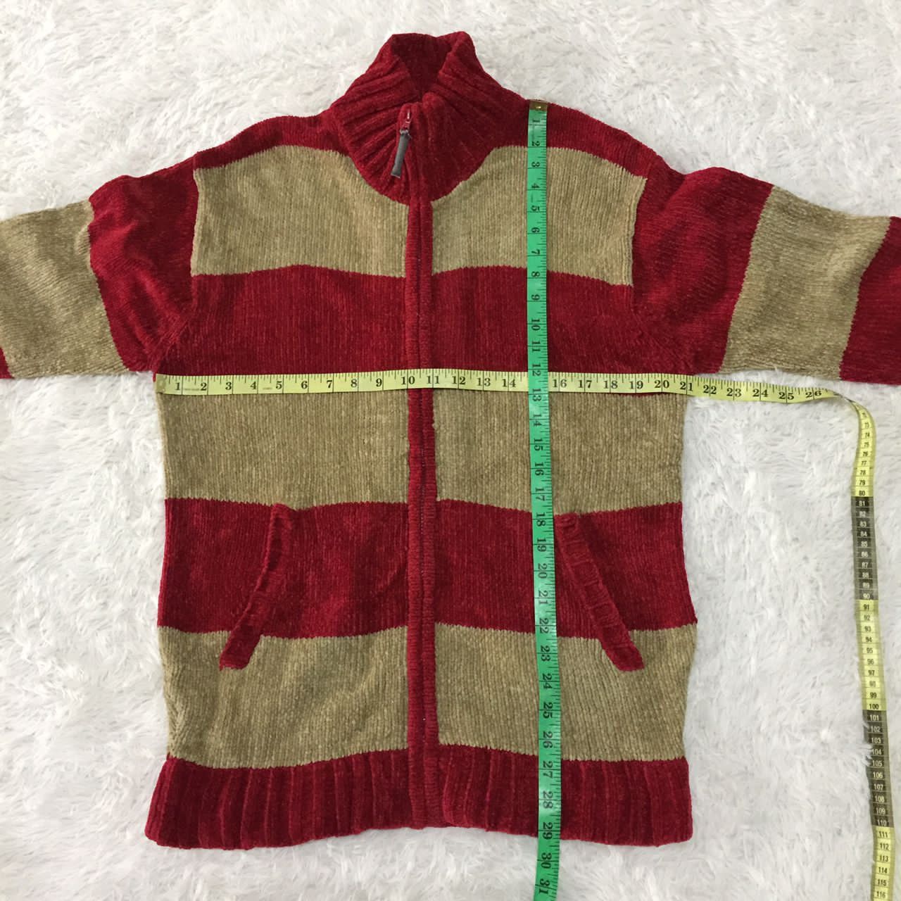 Japanese Brand Spice Island Lines Bar Jacket Knit Size US L / EU 52-54 / 3 - 8 Thumbnail