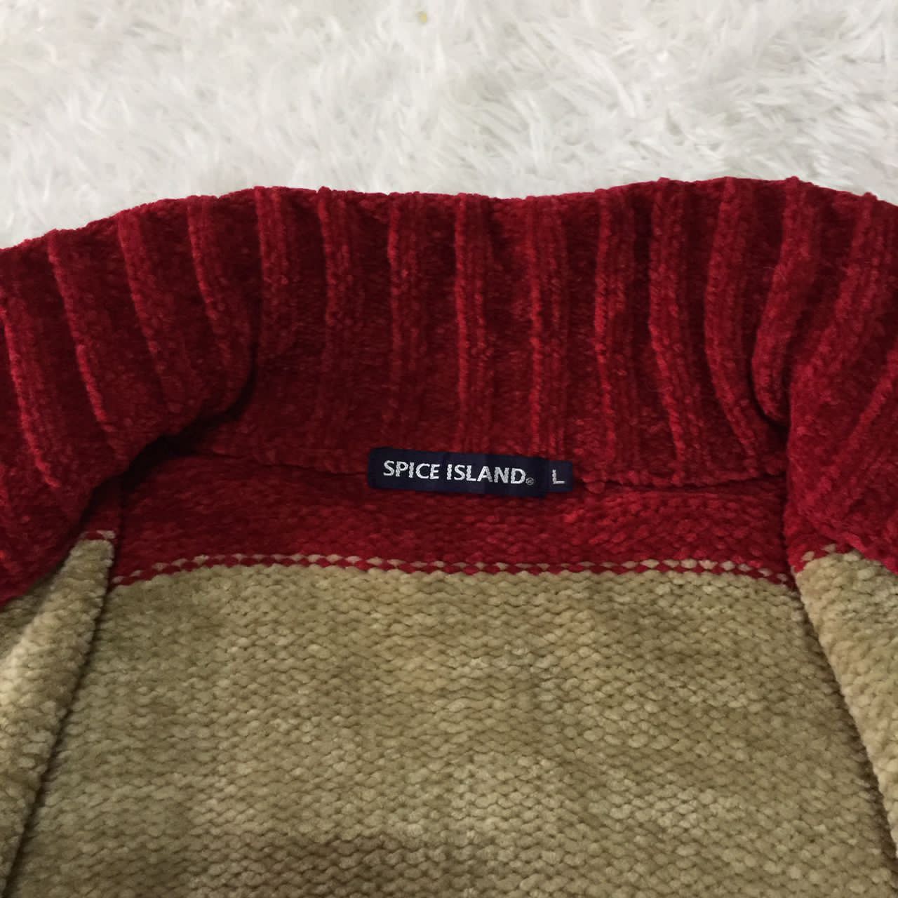 Japanese Brand Spice Island Lines Bar Jacket Knit Size US L / EU 52-54 / 3 - 4 Thumbnail