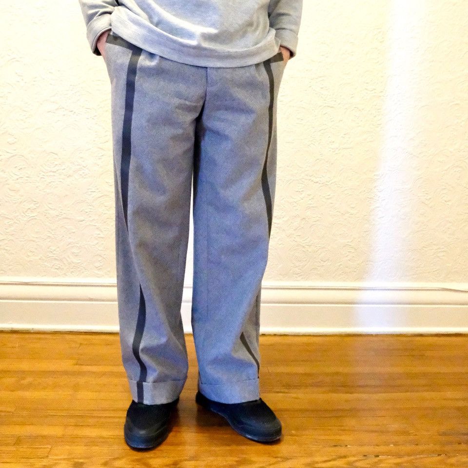 Emporio Armani Baggy Pant Reflective Lines Size US 30 / EU 46 - 1 Thumbnail
