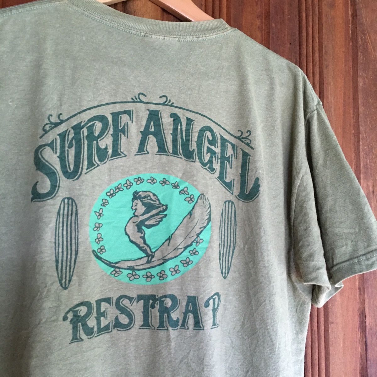 Vintage Thrashed Faded Vintage Y2K Surf Angel ERD GRUNGE T-SHIRT Size US L / EU 52-54 / 3 - 5 Thumbnail