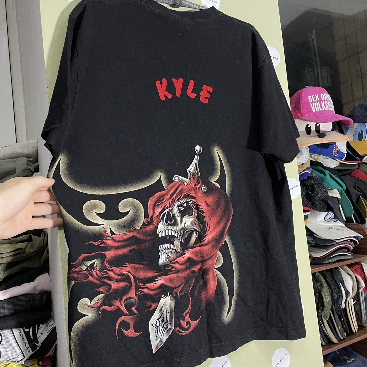 Band Tees Vintage Y2K Skulls Dead Face Vamp Horror Tee Rock Streetwear Size US M / EU 48-50 / 2 - 7 Thumbnail
