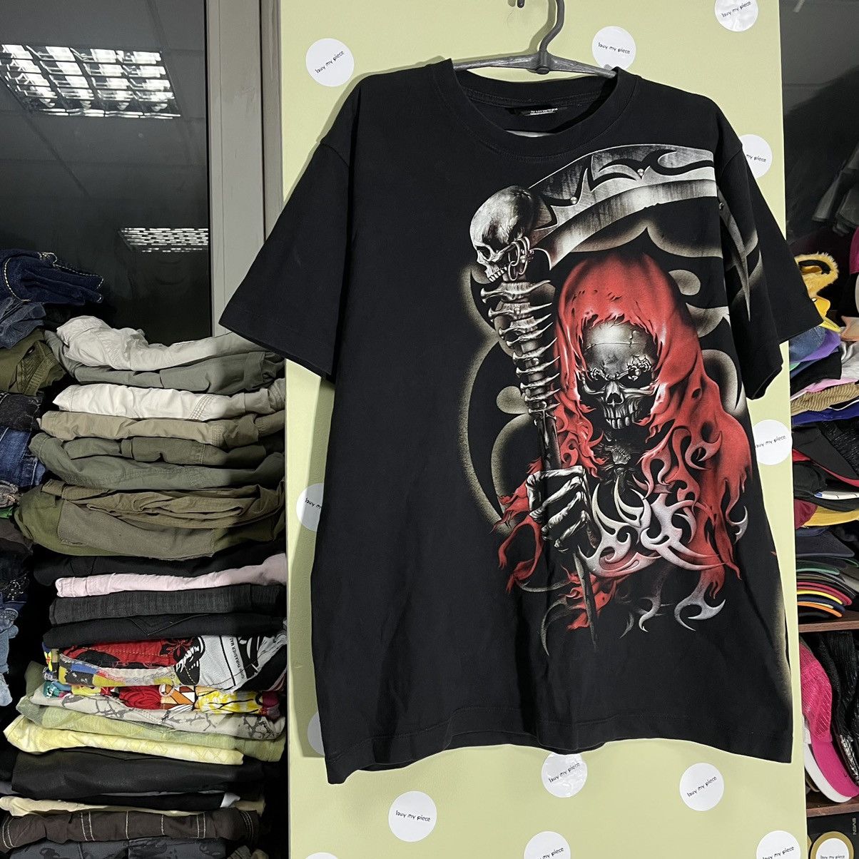 Band Tees Vintage Y2K Skulls Dead Face Vamp Horror Tee Rock Streetwear Size US M / EU 48-50 / 2 - 3 Thumbnail