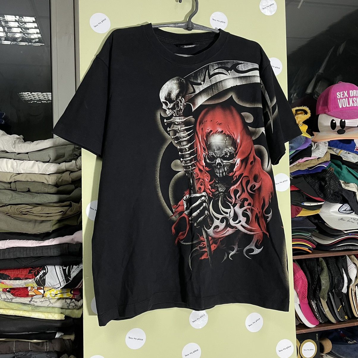 Band Tees Vintage Y2K Skulls Dead Face Vamp Horror Tee Rock Streetwear Size US M / EU 48-50 / 2 - 2 Thumbnail
