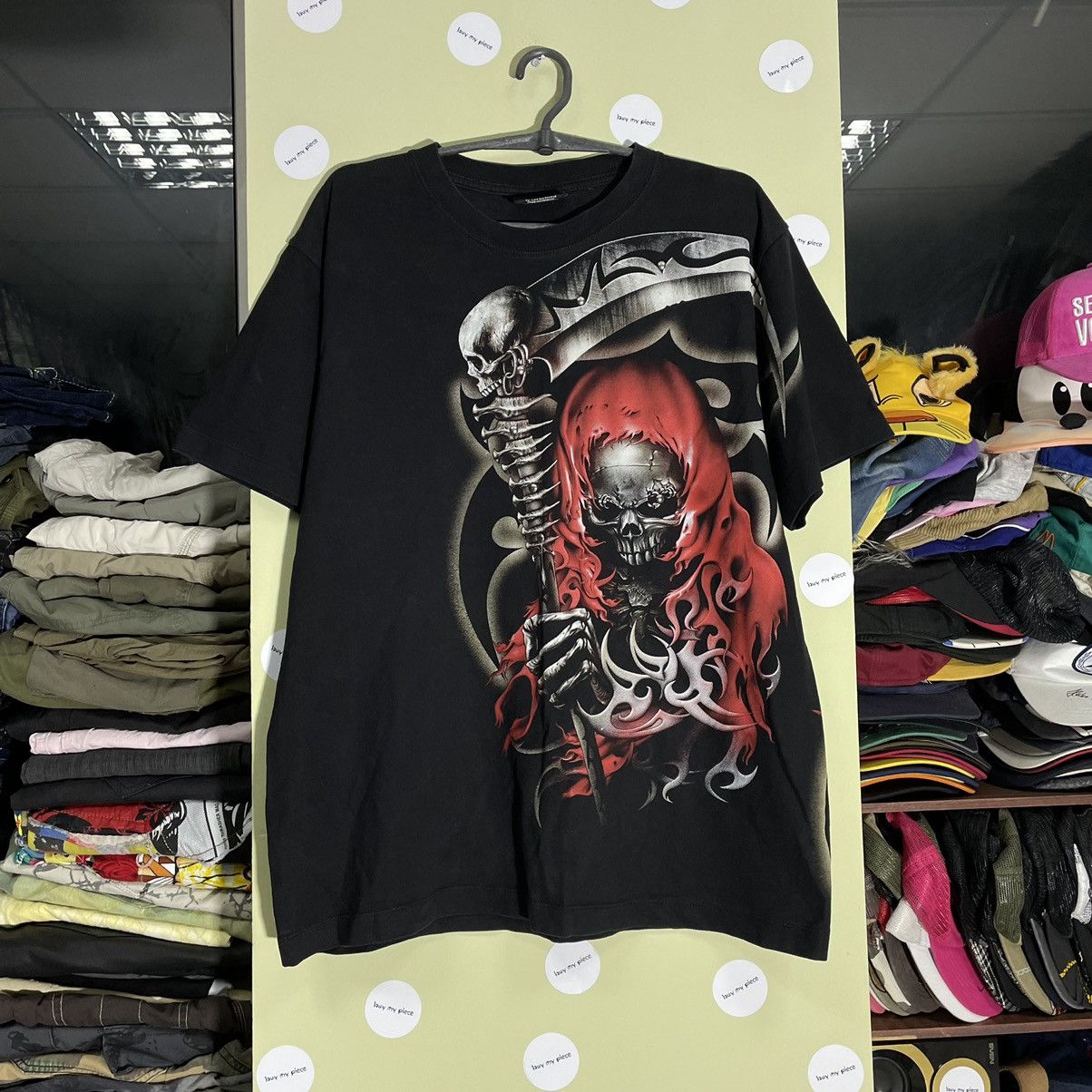 Band Tees Vintage Y2K Skulls Dead Face Vamp Horror Tee Rock Streetwear Size US M / EU 48-50 / 2 - 1 Thumbnail