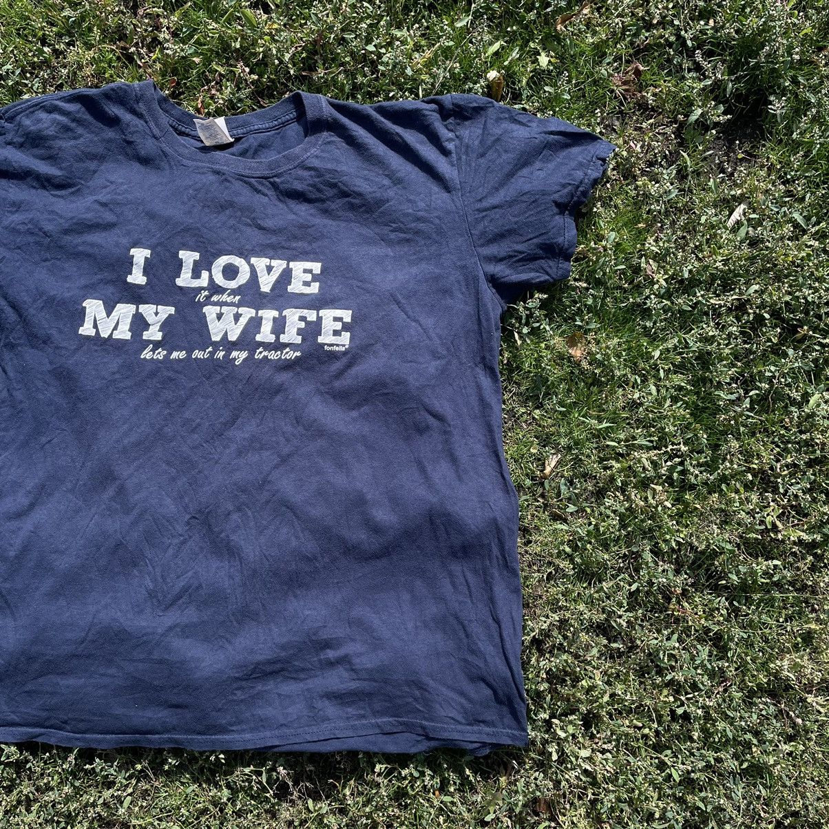 Vintage Vintage Y2K Faded Graphic Humor Tee I Love My Wife Goth L Size US L / EU 52-54 / 3 - 2 Thumbnail