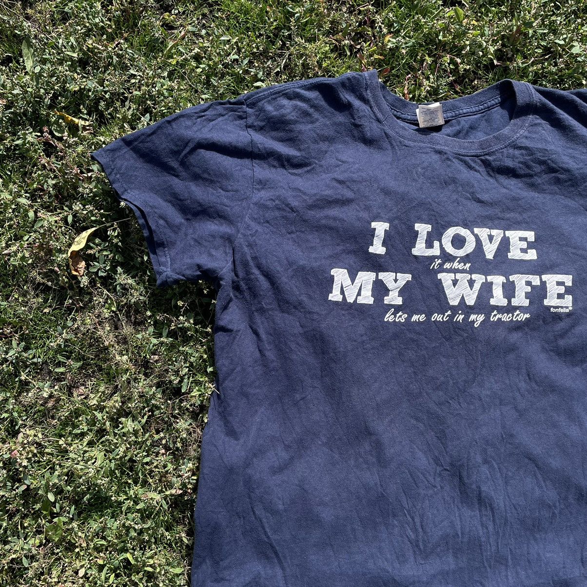 Vintage Vintage Y2K Faded Graphic Humor Tee I Love My Wife Goth L Size US L / EU 52-54 / 3 - 3 Thumbnail