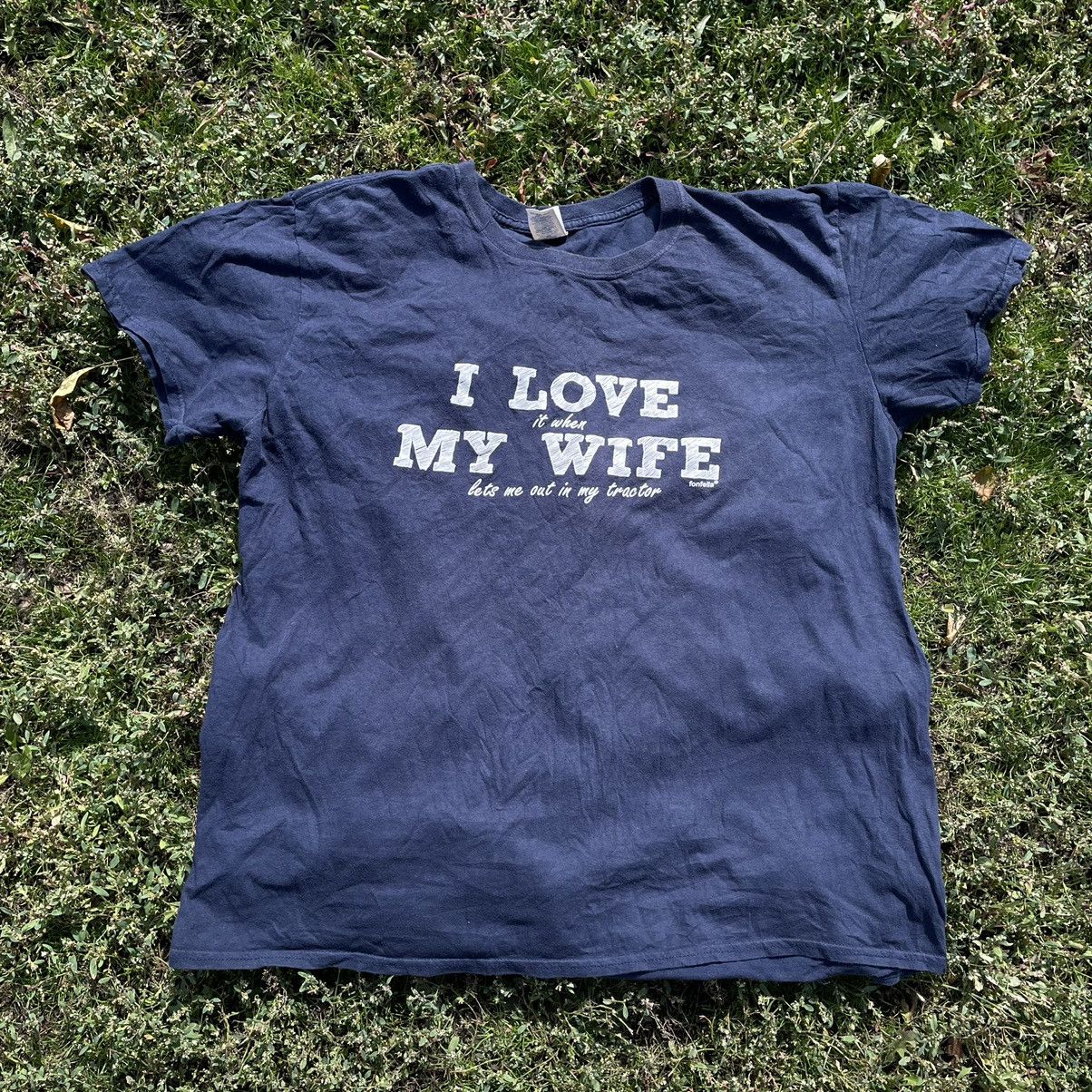 Vintage Vintage Y2K Faded Graphic Humor Tee I Love My Wife Goth L Size US L / EU 52-54 / 3 - 1 Thumbnail