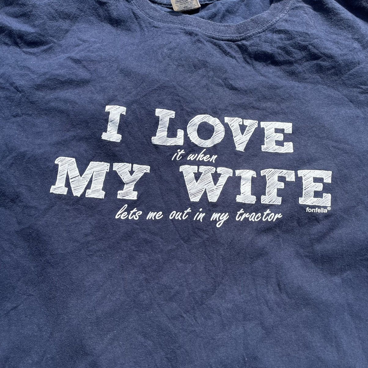 Vintage Vintage Y2K Faded Graphic Humor Tee I Love My Wife Goth L Size US L / EU 52-54 / 3 - 4 Thumbnail
