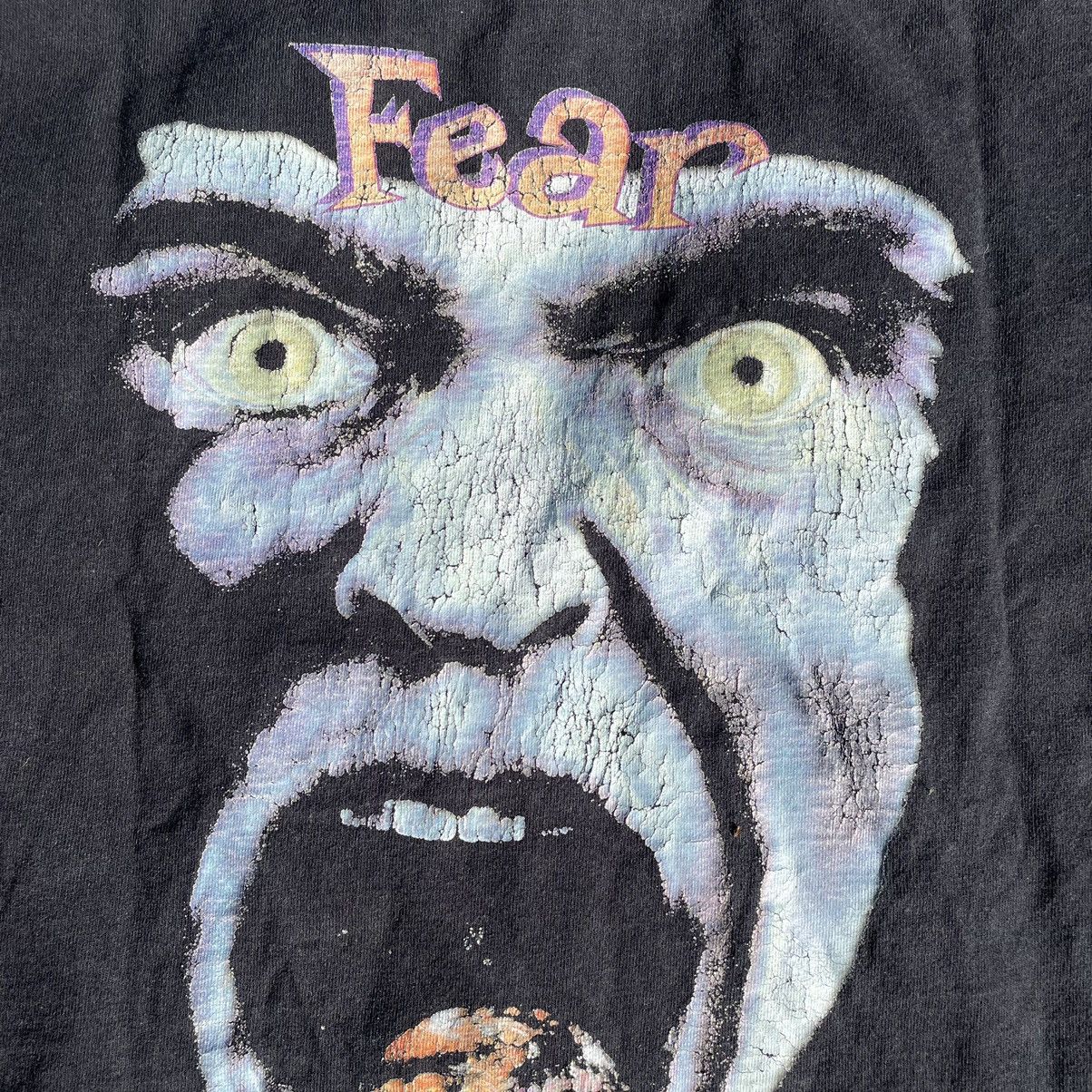 Vintage Vintage 90s Horror Graphic Tee Sun Faded Grunge Baggy Boxy M Size US M / EU 48-50 / 2 - 5 Thumbnail