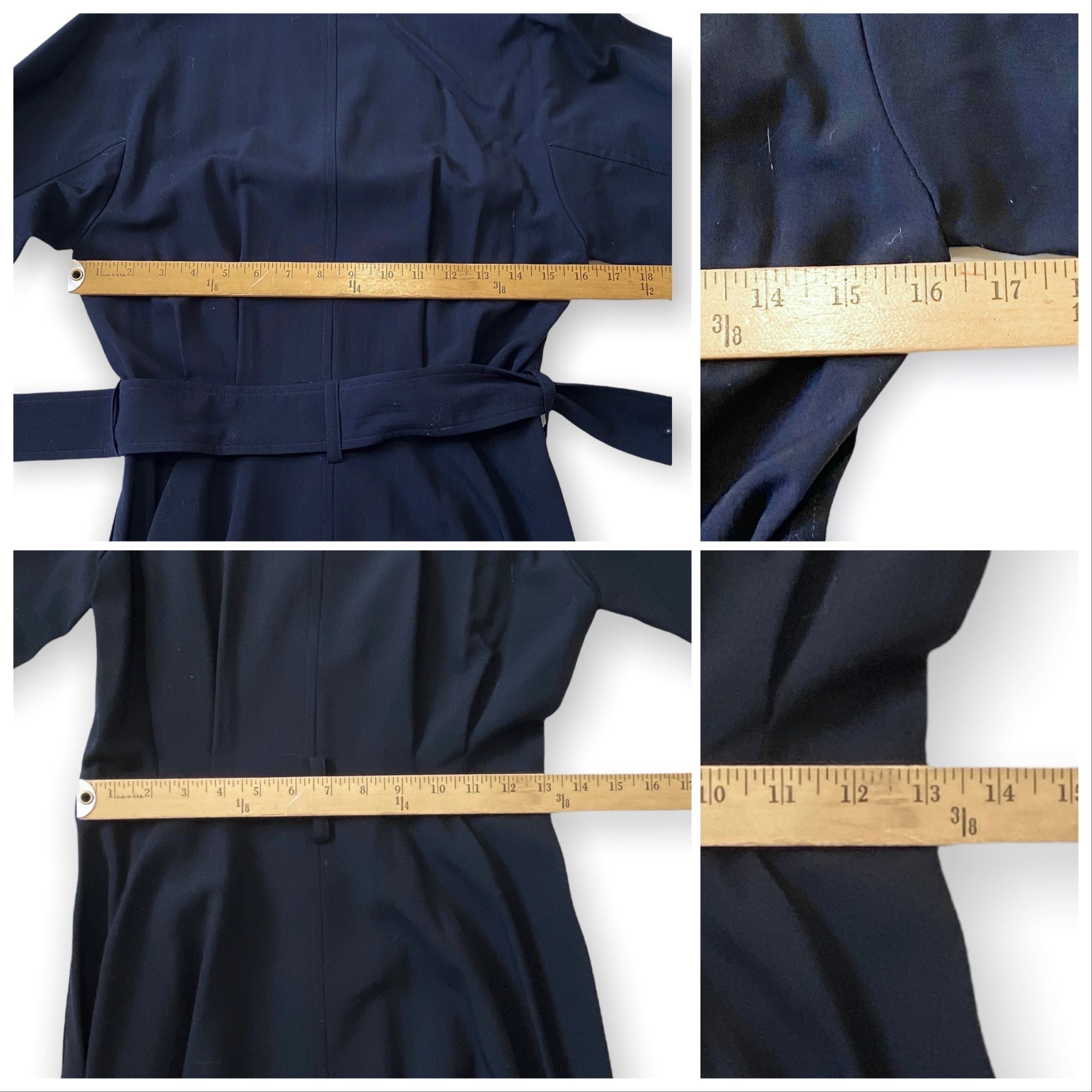 Comme des Garcons Vintage 1992 Comme Des Garcons Tricot Navy Wool Midi Dress Size S / US 4 / IT 40 - 14 Thumbnail