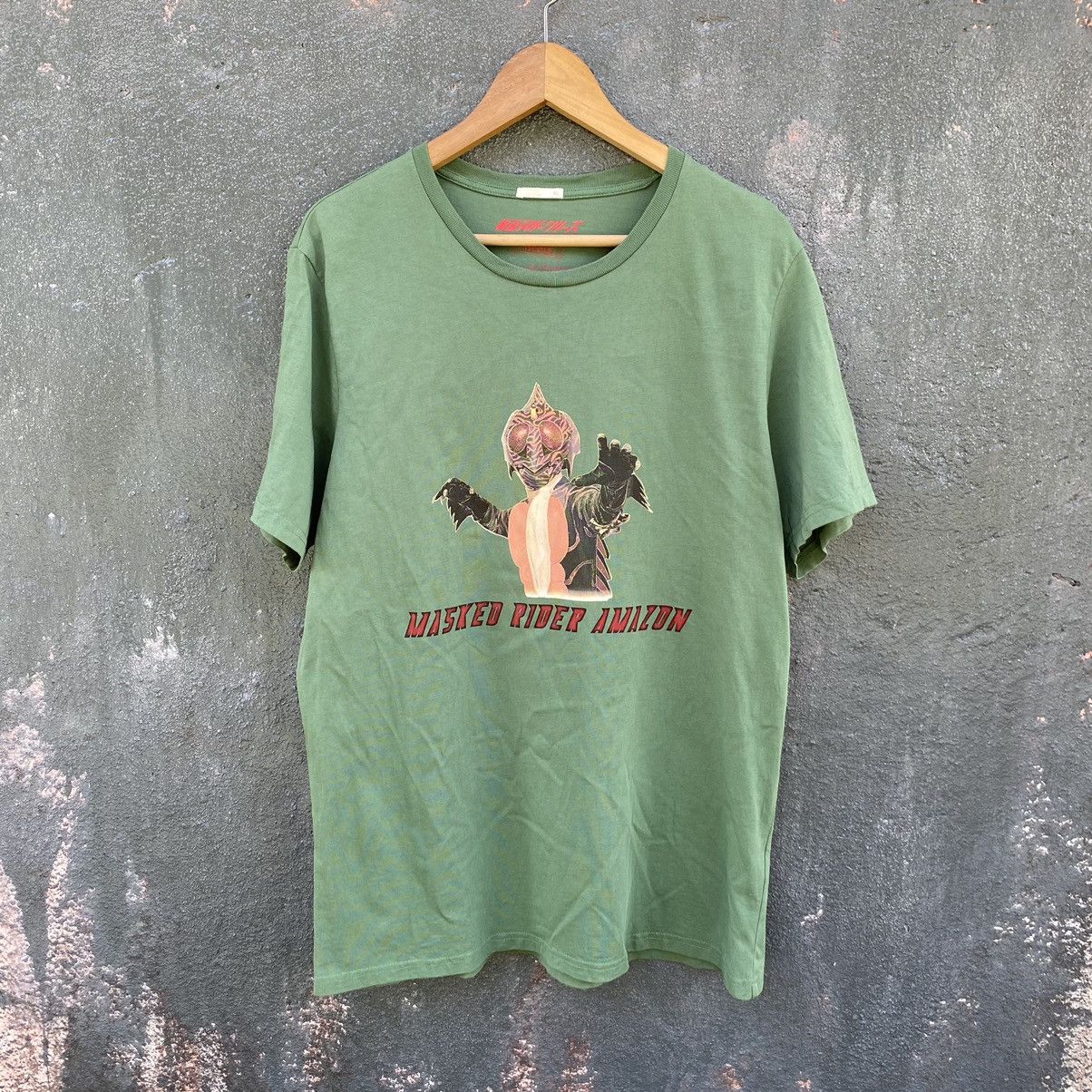Anime Thrashed Faded Masked Rider Amazon ERD GRUNGE TSHIRT Size US L / EU 52-54 / 3 - 1 Thumbnail